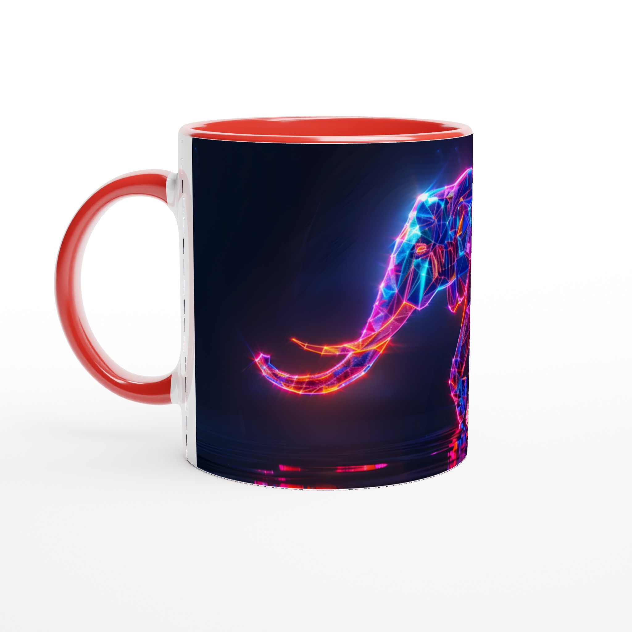 Digital Elephant Neon Glöd - 11oz Keramikmugg 5 c3d2ebab-695c-41e5-a635-7525ada01272