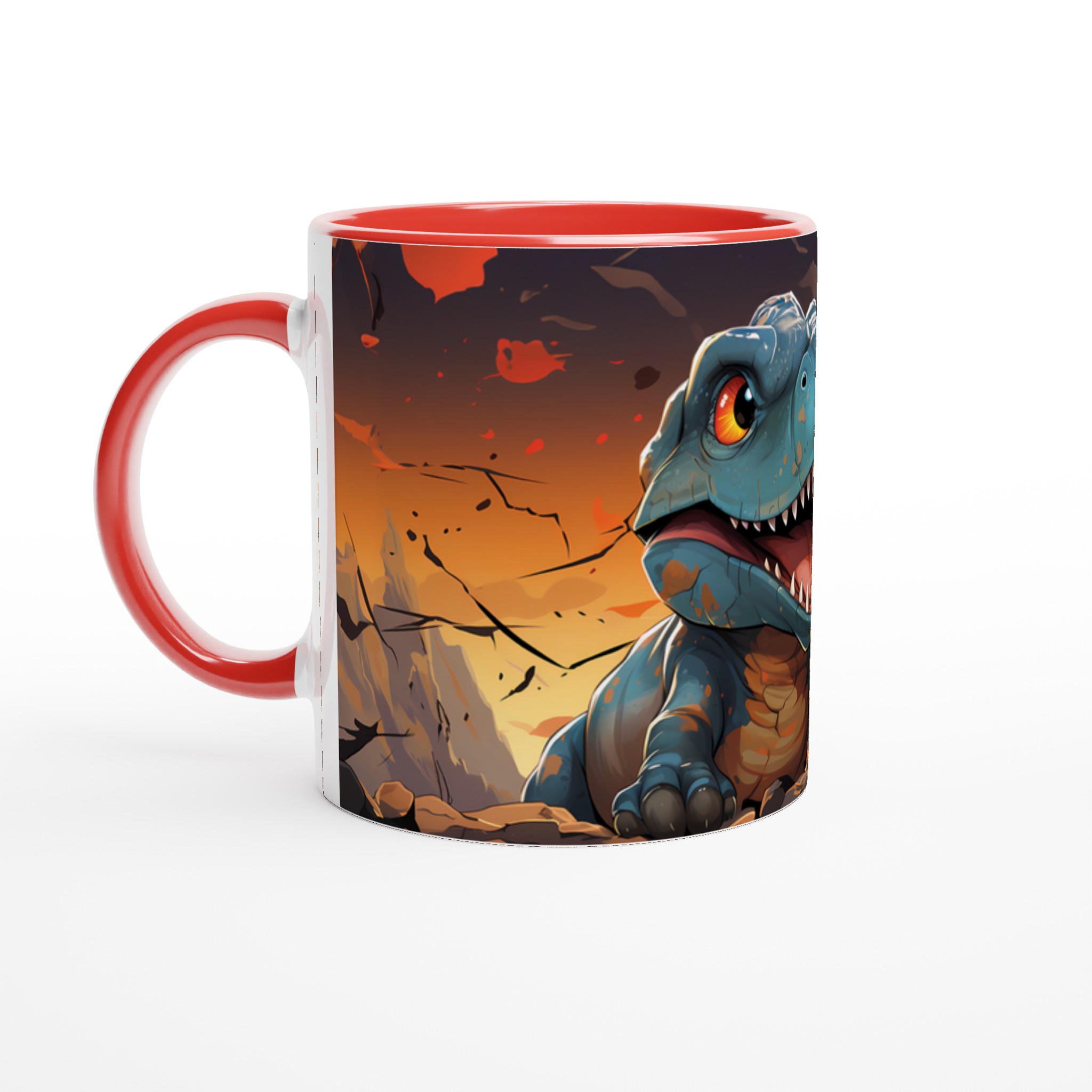 T-Rex Äventyr 11oz Keramisk Mugg – Färgglad Dinosaurie Illustration i Valfri Färg! 5 c3fbd649-43c3-4f0a-b749-e9f1805189bd