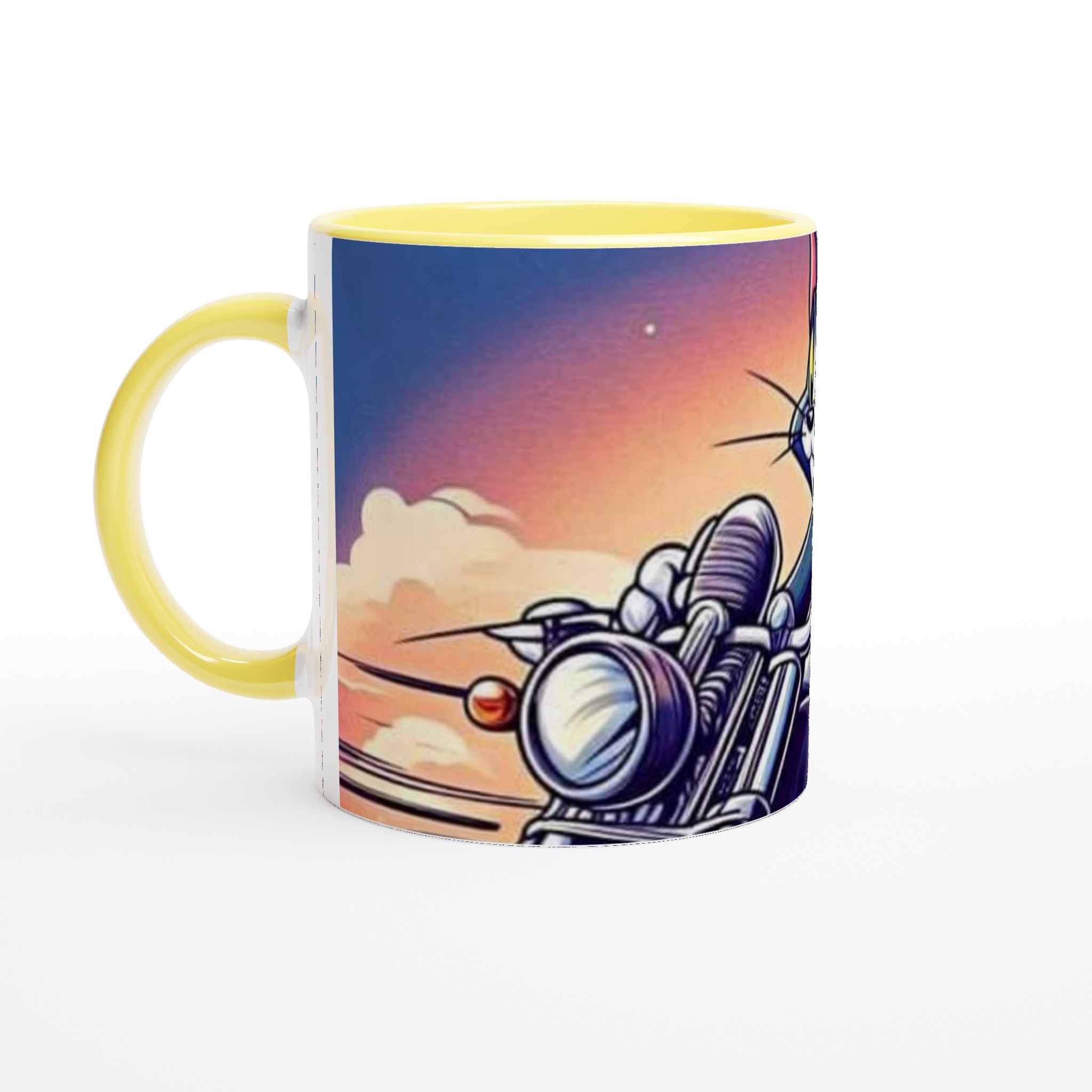 Vit 11oz keramisk mugg med Tom och Jerry – klassisk tecknad design i din favoritfärg 3 c40f3c1f-f856-4c7c-90ab-1c2a017fbb0e