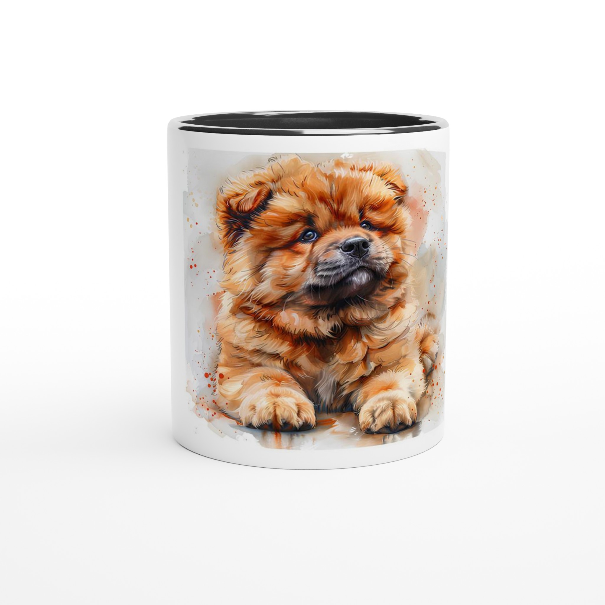 Bedårande valpakvarell 11oz keramikmugg – välj din färg för en mysig fikastund! 6 c40fbf77-b16f-4d50-9b58-4fd1f0ac3c5a