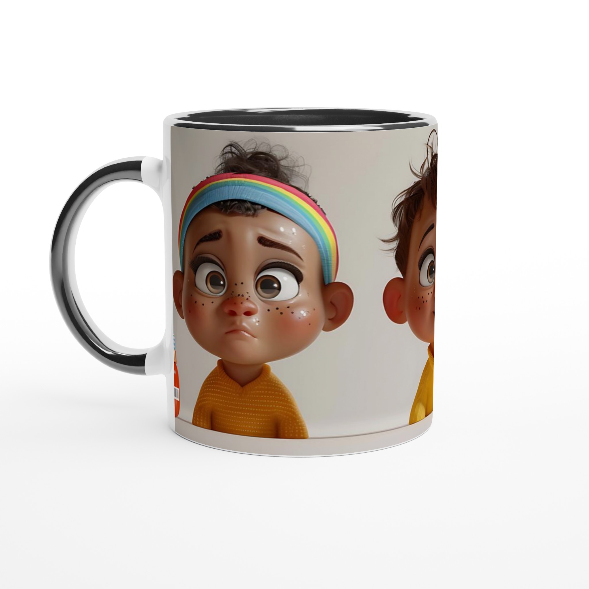 Charmig barnmugg med söta ansiktsuttryck – 11 oz keramikmugg i ditt val av färg 4 c43042c5-63fb-4f08-bc33-f1682ab8fb81