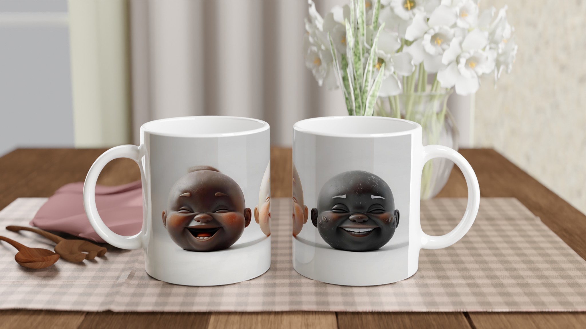 Glädjefyllda Babyansikten Keramisk Mugg – Uttryck Dig med Glädje och Färg! 10 c46d4003-f639-4385-ab9c-68244f5e1db6