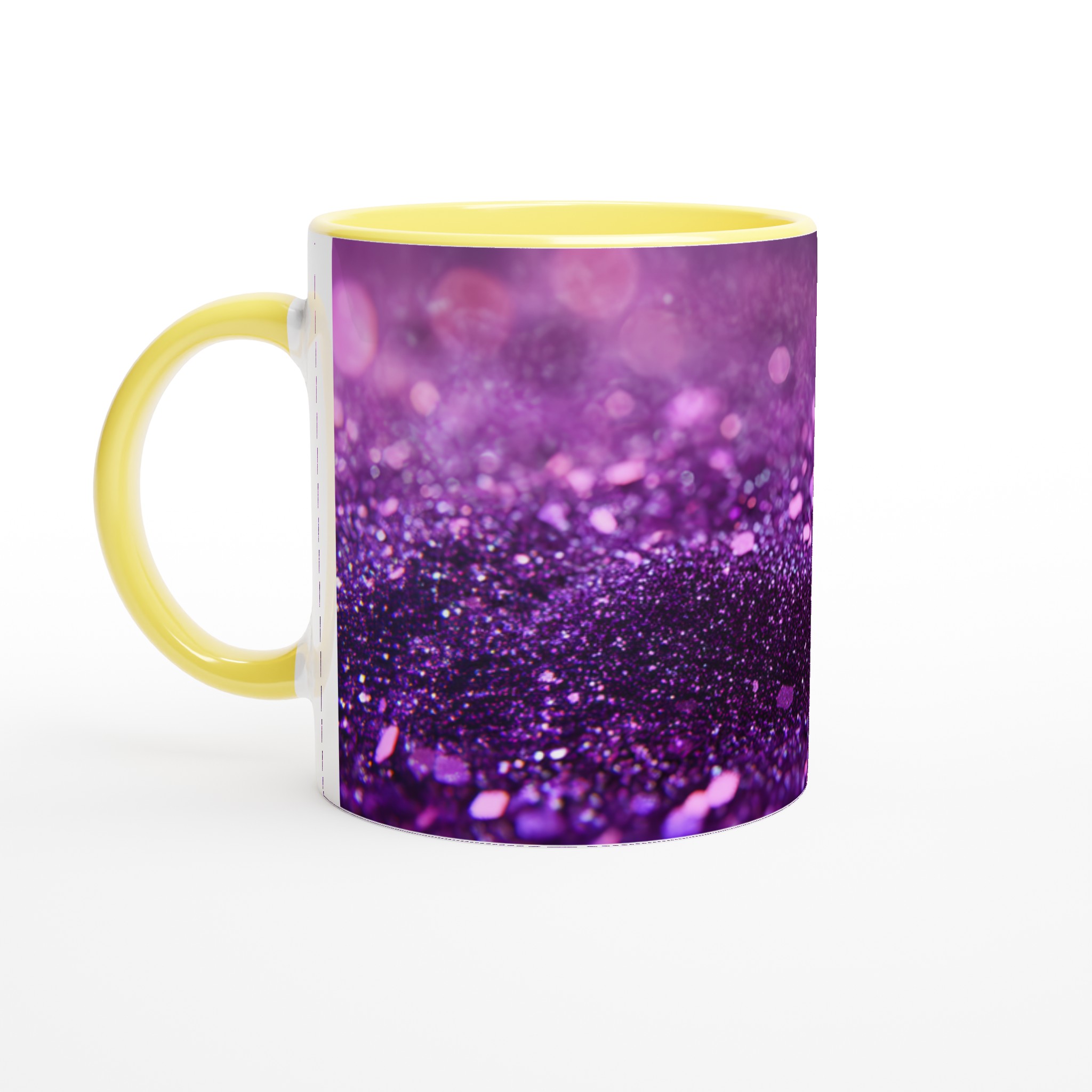 Glittrande Lila Keramisk Mugg – 11 oz Vit Mugg för En Förtrollande Dryckesupplevelse 3 c483cb86-de49-44a8-92b8-b6713b4731a5