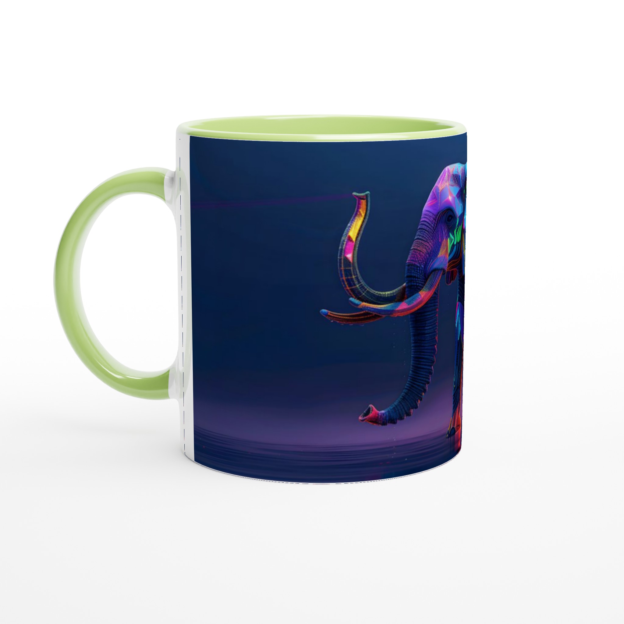 Neon Elefant Keramisk Mugg – Konstnärlig 11oz Kaffekopp i Flera Färger 7 c487b99c-6226-4bb4-bd99-53396d7c1510