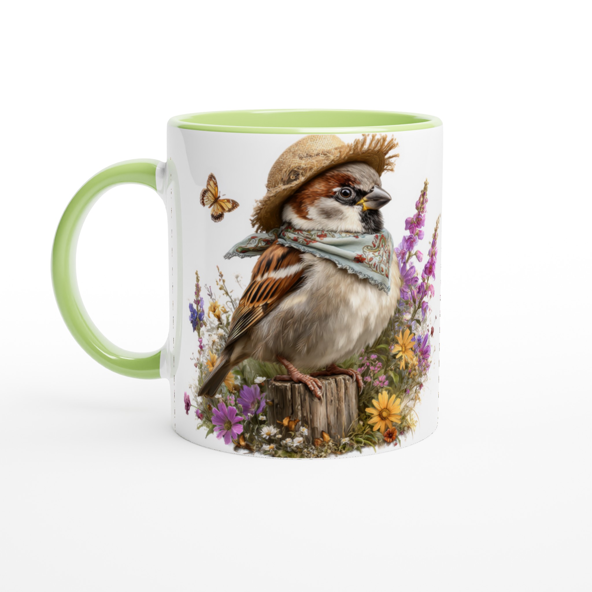 Charming Sparrow Ceramic Mug 11oz – Choose Your Color for a Delightful Daily Sip 7 c494f421-6264-4b67-89ec-857c0ee56327
