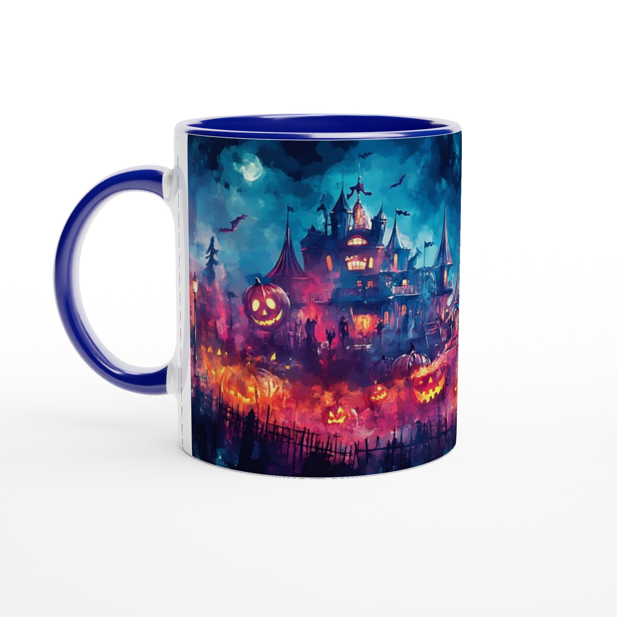 Mystisk Halloweennatt Keramikmugg – Spöklik Design i Livfulla Färger för Din Favoritdryck 2 c4c6cdcd-3d1d-4740-959a-b5307b8c6a6b