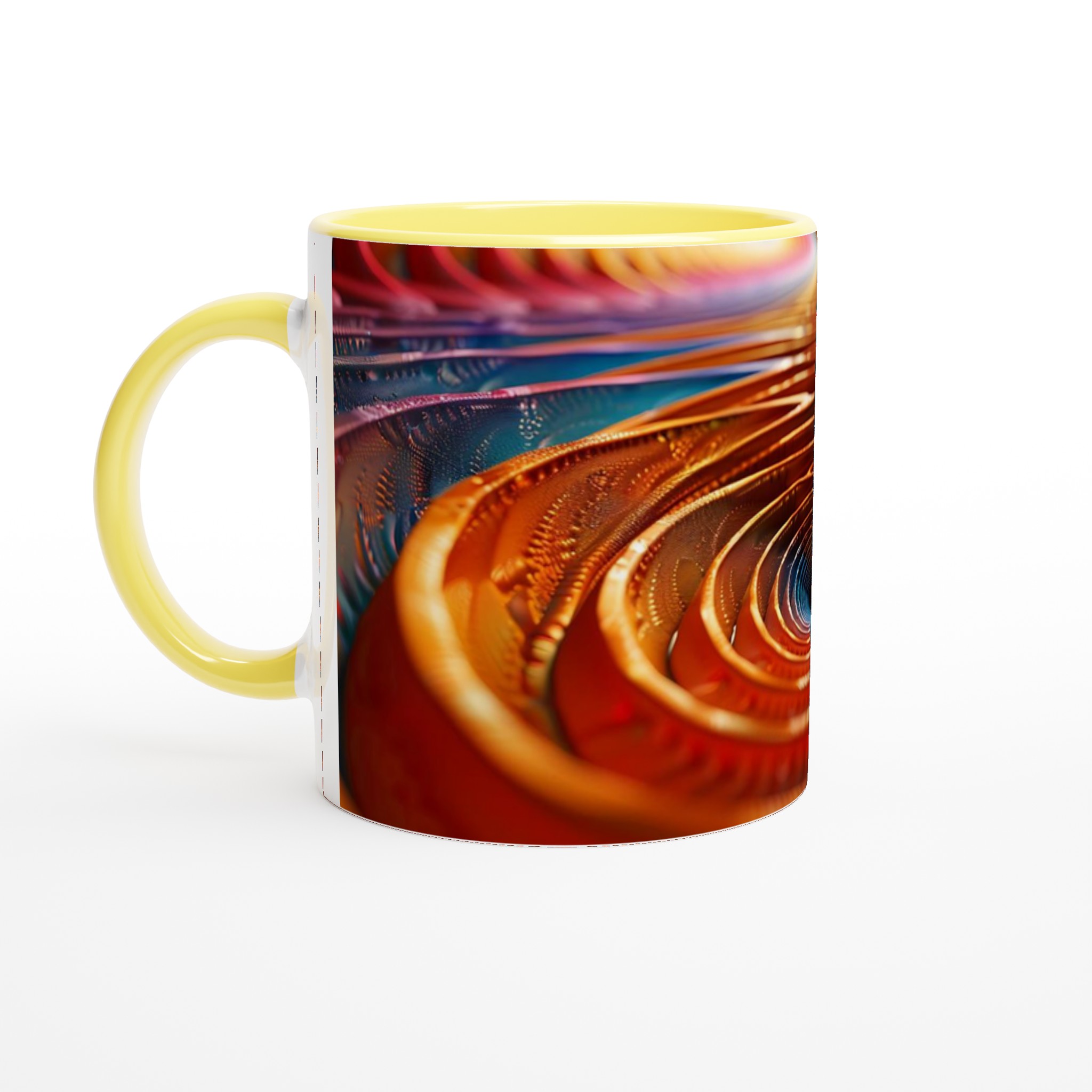 Abstrakt Spiral Keramikmugg - Livfull Design i Ditt Val av 7 Färgstarka Nyanser 3 c4c7bc62-9993-44d9-83e8-28846e92251f