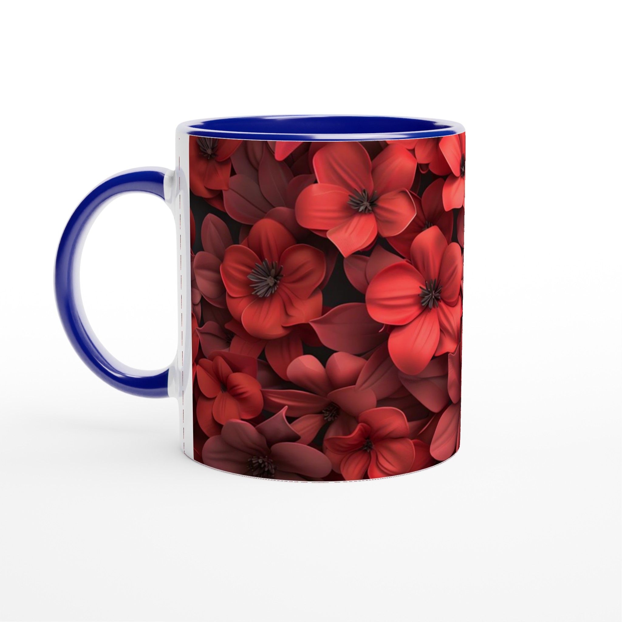 Blomstrande Röda Keramiska Muggar – Välj din Färg för en Livfull Kaffepaus, 11oz 2 c4d6f5cd-8704-49df-b71e-efbf89f60b94