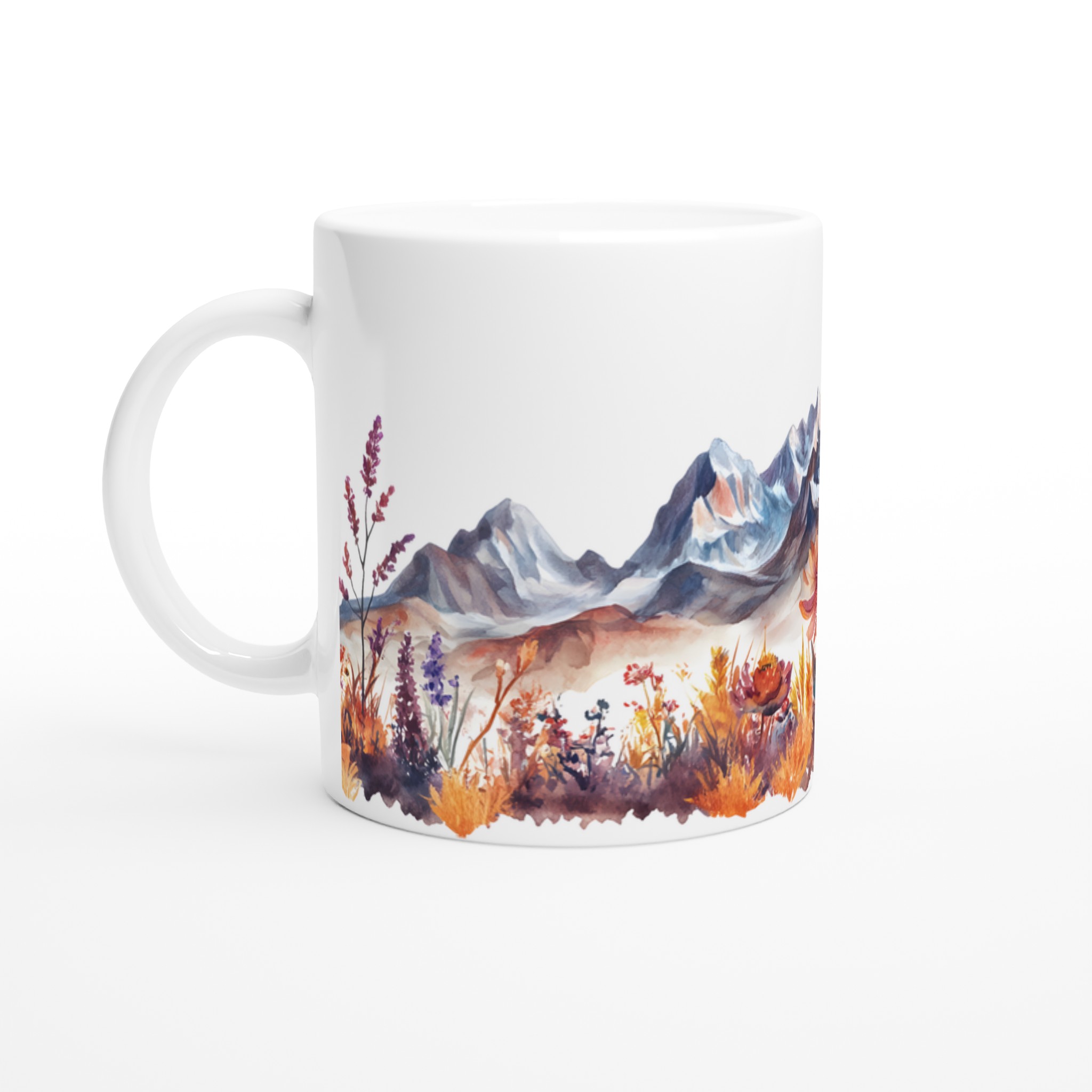 Akvarell Berg & Höstblomster Mugg – Din Unika Kaffestund i Valfri Färg! 1 c526e352-f1da-46cc-b0cc-ffee2c62b34a