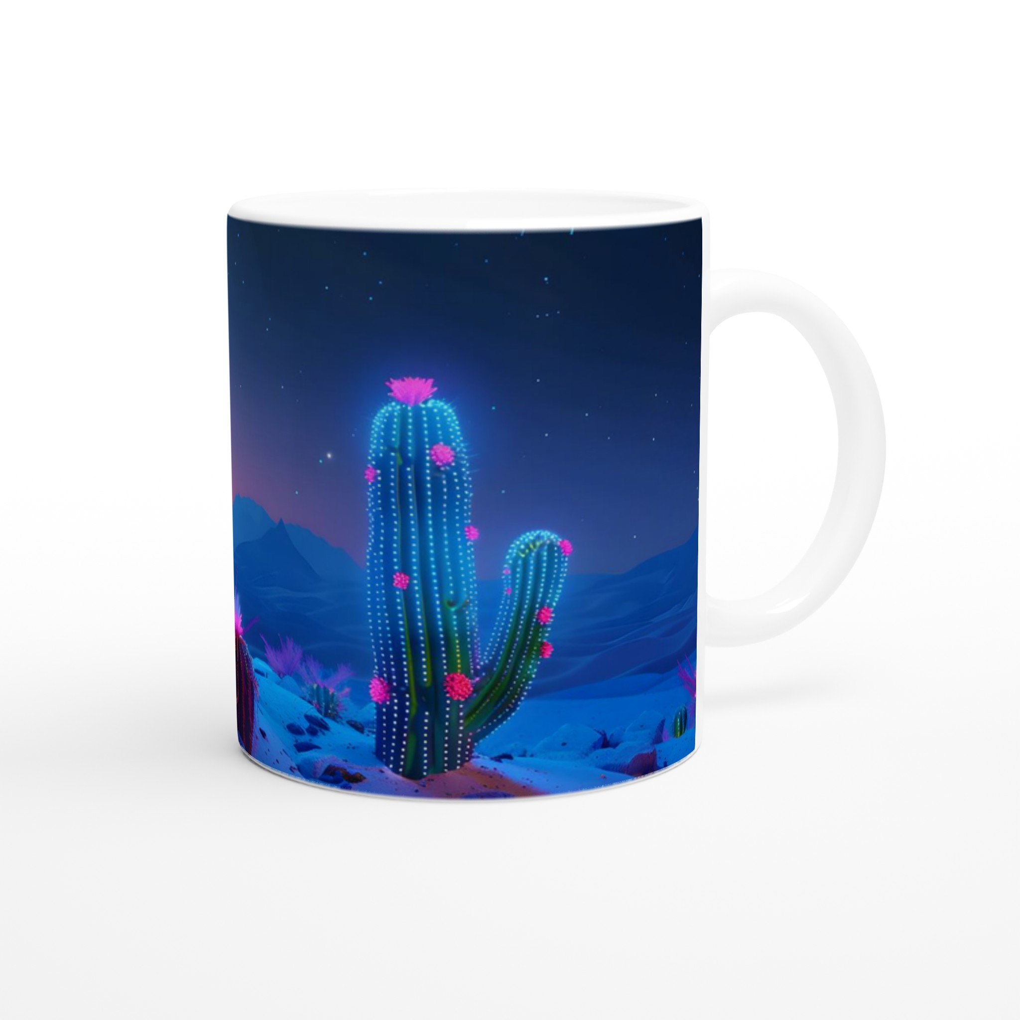 Neon Cactus Drömmugg – 11oz Keramisk Mugg med Magisk Ökenmotiv & Färgval 9 c52dee01-3275-4620-963a-f488e816dd9b