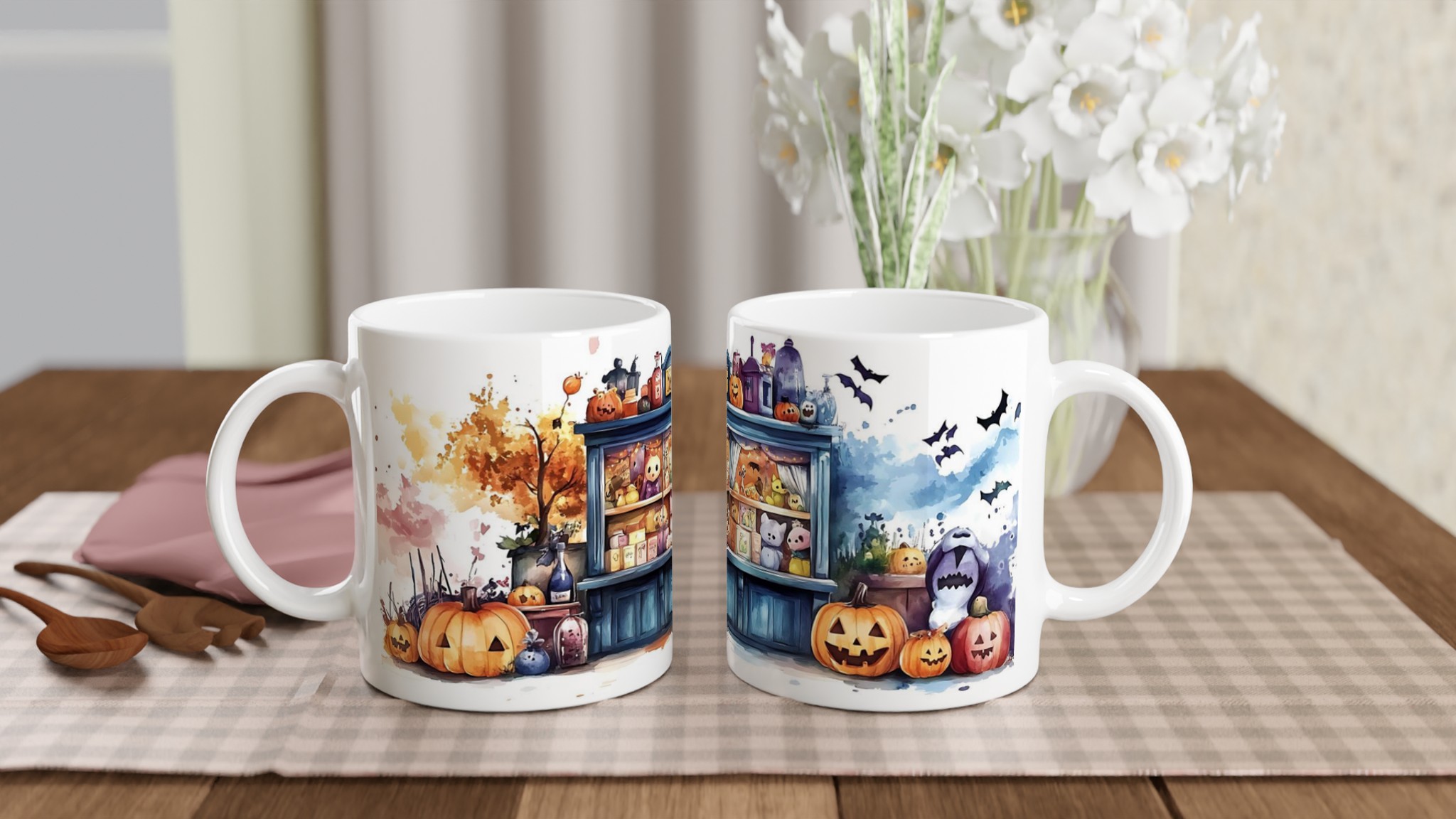 Spooky-Söt Halloween Mugg: Keramikmugg med Mystisk Vattenfärgskänsla – Välj din Färg! 10 c5495d24-fc6d-4c61-b7fd-d446e8acf44e