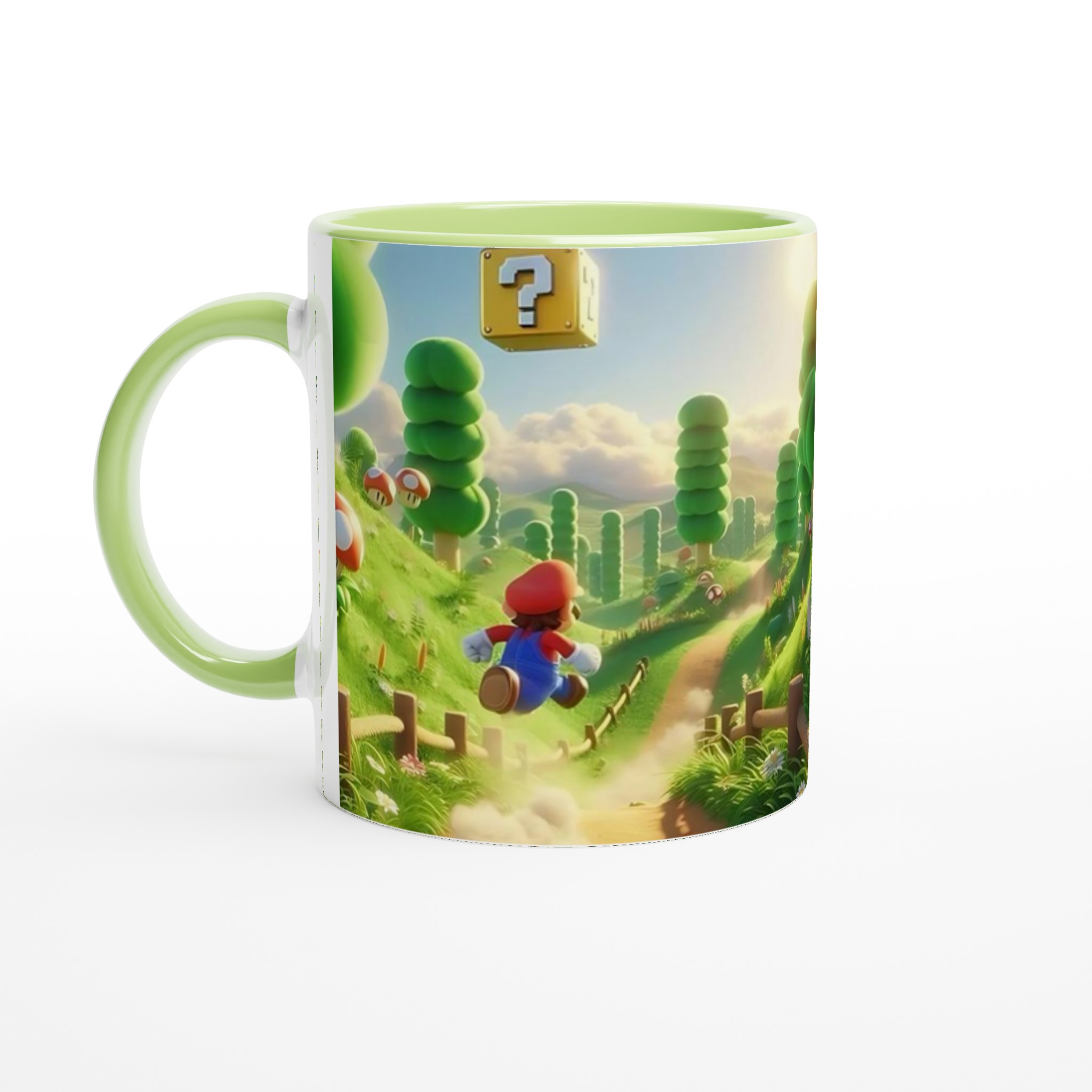 Vit 11oz keramisk mugg med spelinspirerad design i sju livfulla färger 7 c54ad06a-4fb1-4700-b3d2-bd0672af54c6