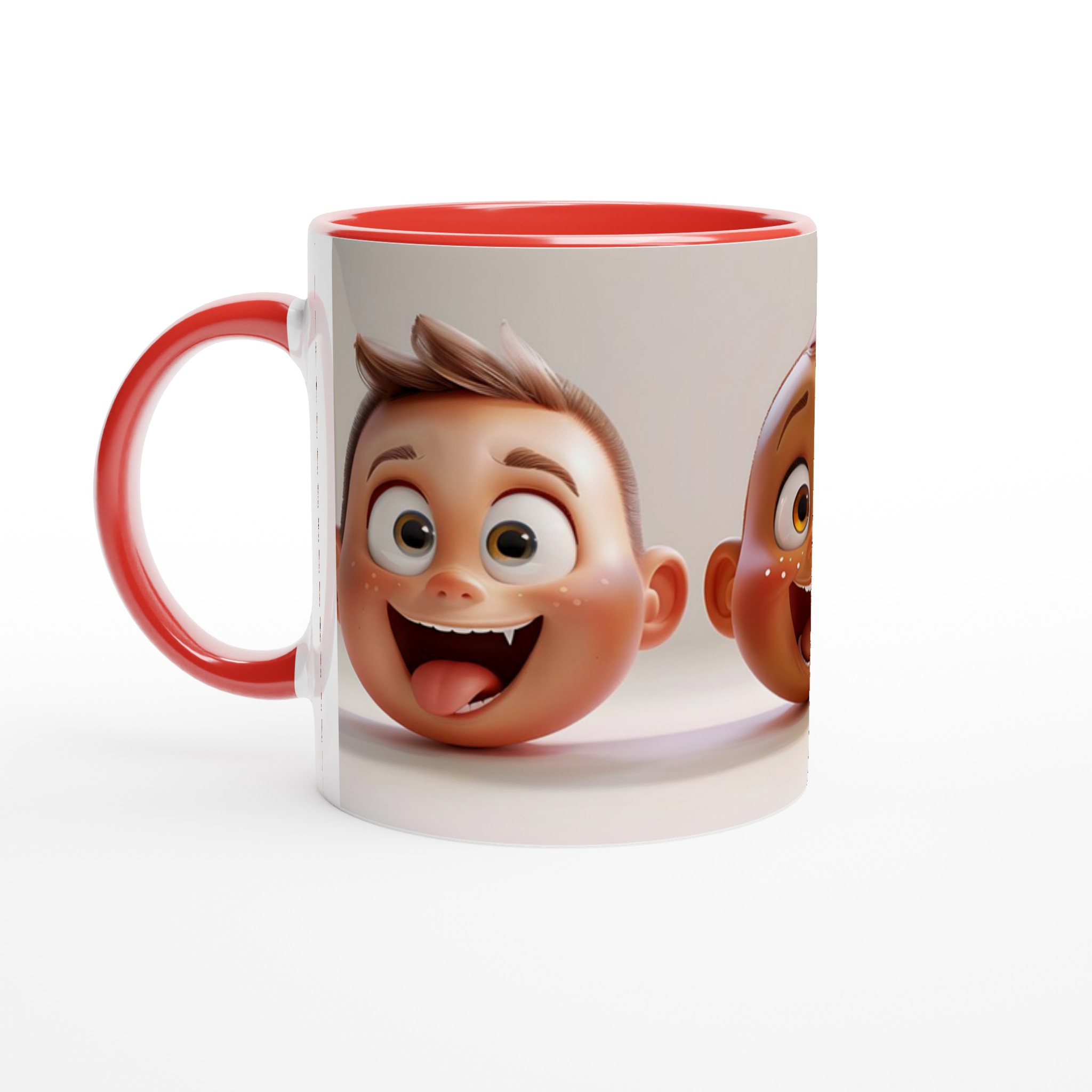 Glada Barn Emoticons Mugg – Personlig Keramikmugg i 7 Färgstarka Nyanser 5 c54c695a-f987-447d-baeb-e2c74b40d0de