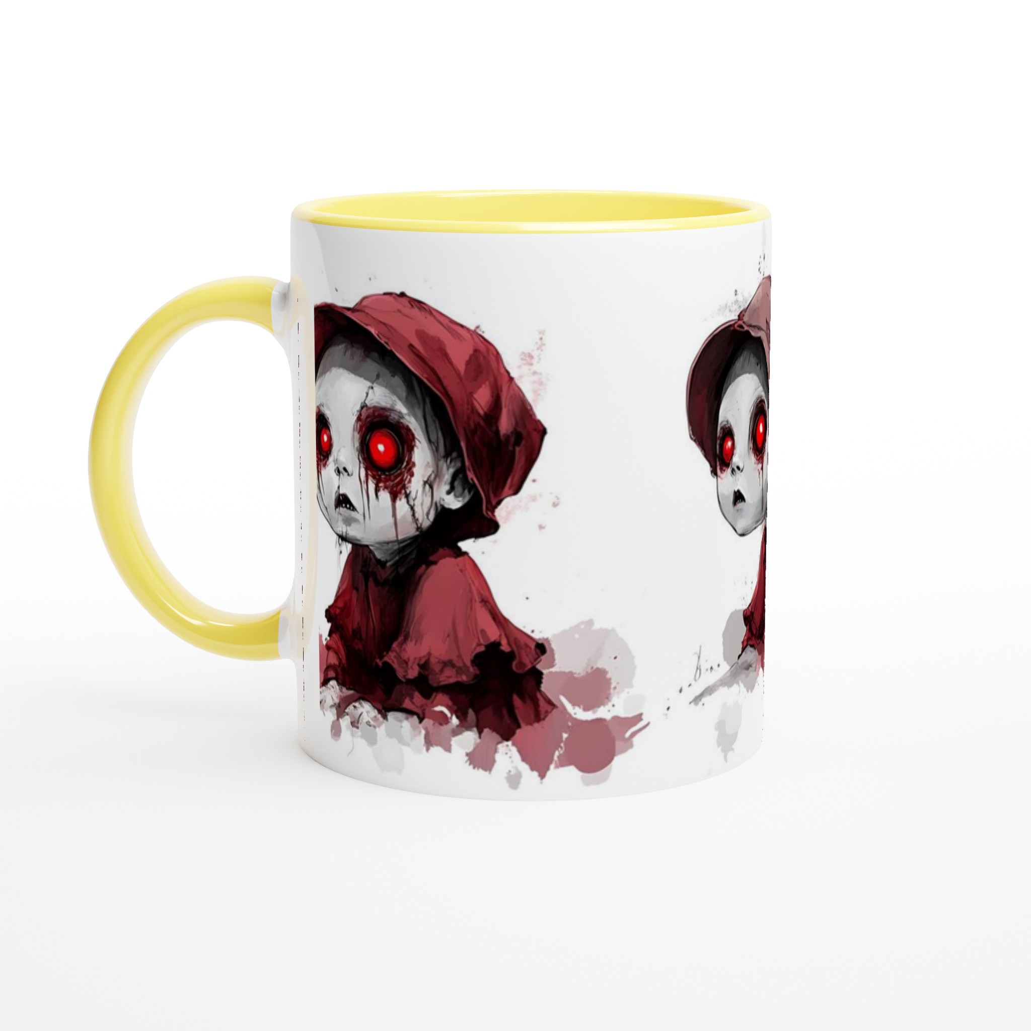 Red-Eyed Horror Doll Ceramic Mugg - Unik design för skräckälskaren 3 c5621f9b-0a3d-449e-a93a-76e08954548b