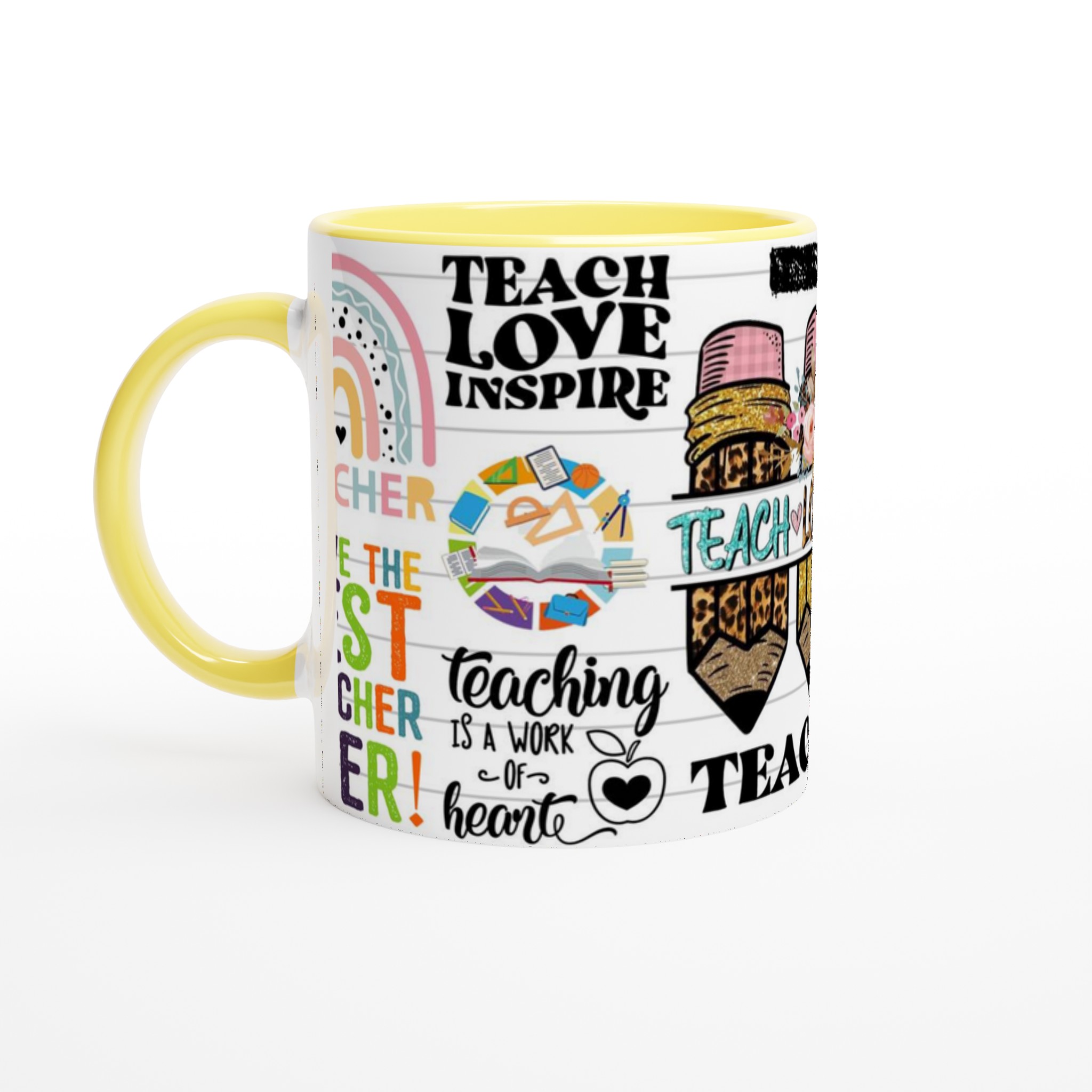 Inspirerande Lärarmugg – "Teach Love Inspire" med Färgglada Mottyrken & Valfri Färg! 3 c589e129-9d49-4a93-8423-a2e3b68cd8e3