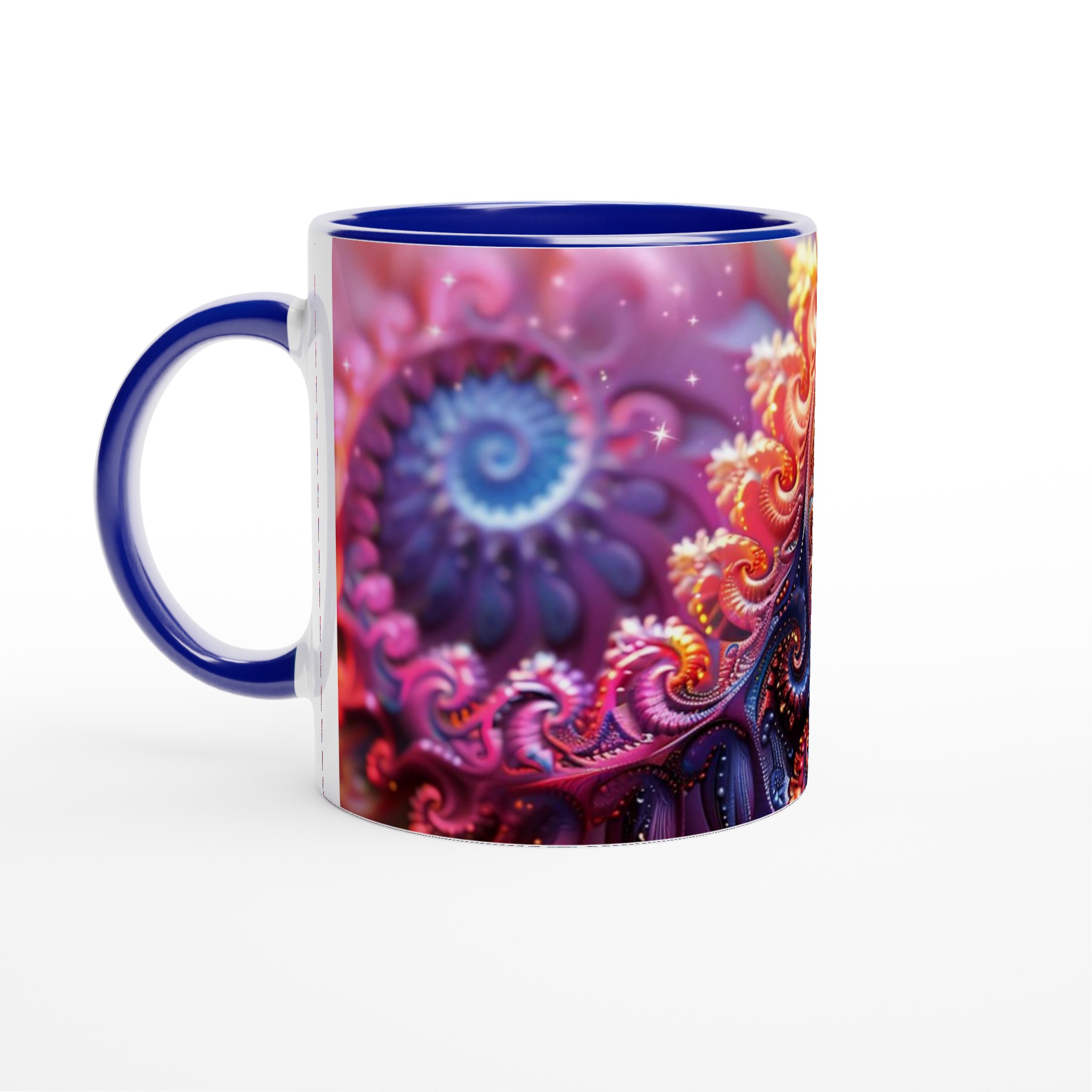 Abstrakt Spiral Keramikmugg - 11oz Färgexplosion för Din Kaffe- eller Testund 2 c5b6d964-cccf-4fab-ad46-cf0d579d1fa3