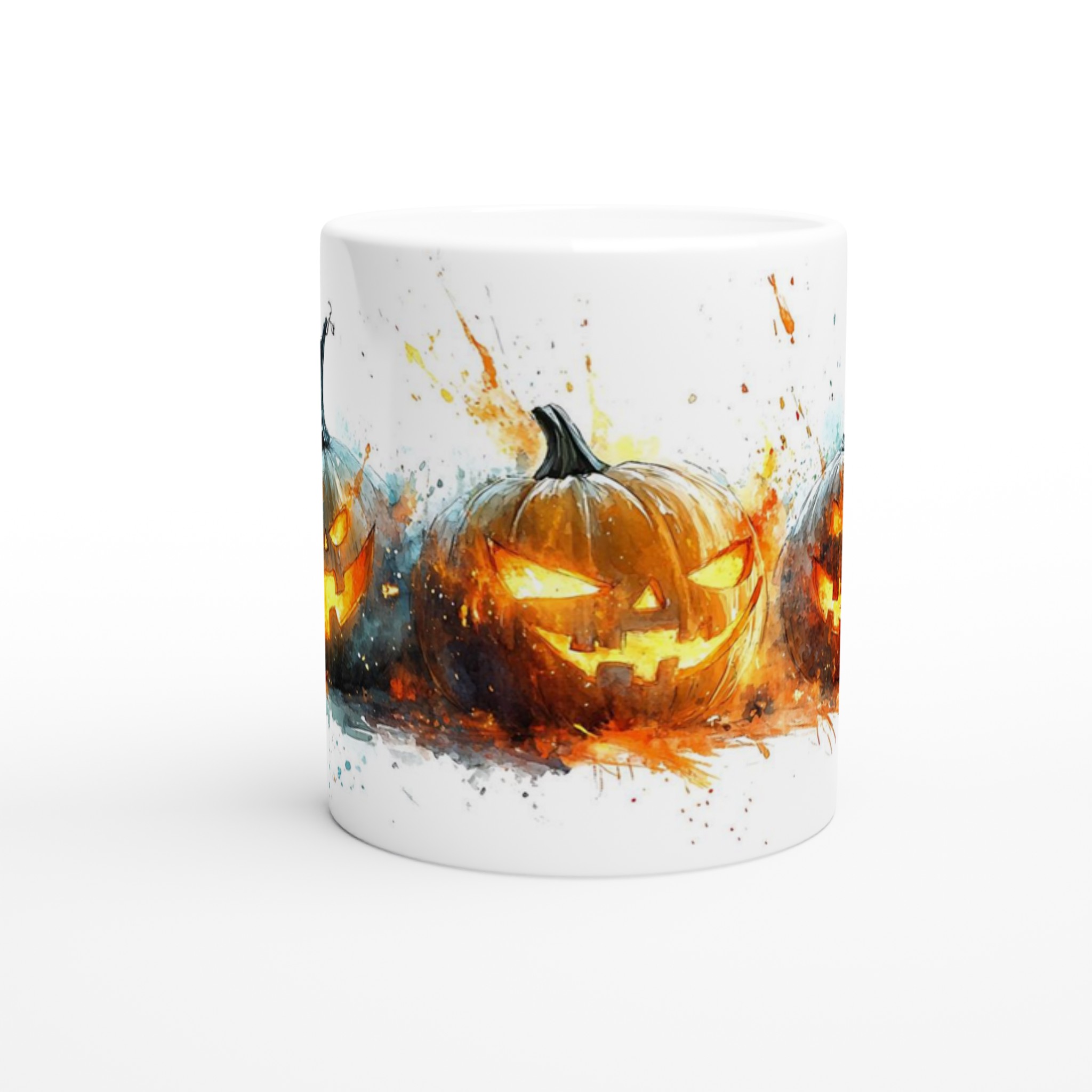 Spooky Watercolor Jack-o'-Lantern Keramikmugg – Perfekt för Halloween! 8 c5b83477-7f7d-4773-91e5-566b9915c23b