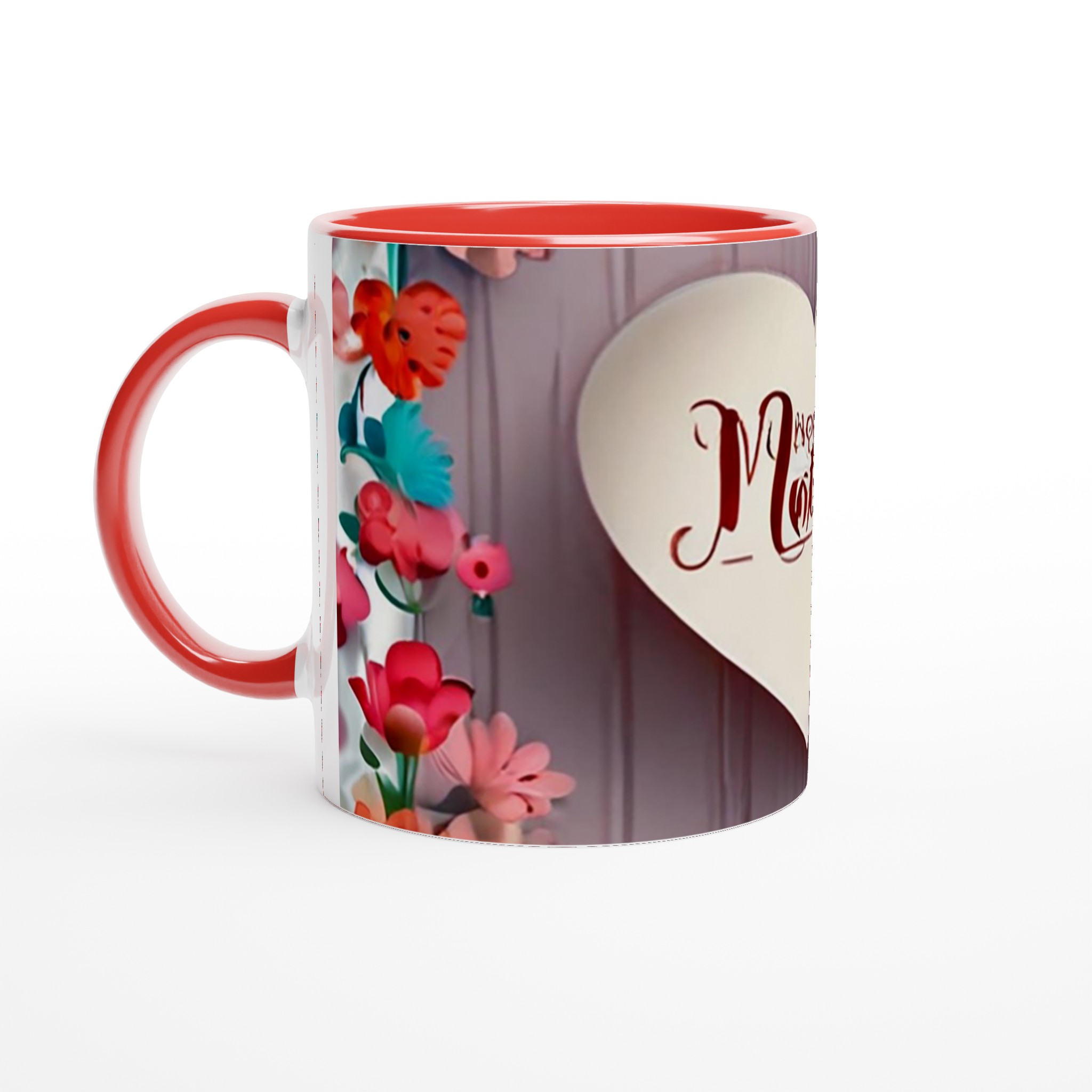 Vit 11oz keramisk mugg med hjärta och blomsterdesign – välj din perfekta färg 5 c644ff70-cf53-413a-8b4f-eb0b7c7a7219