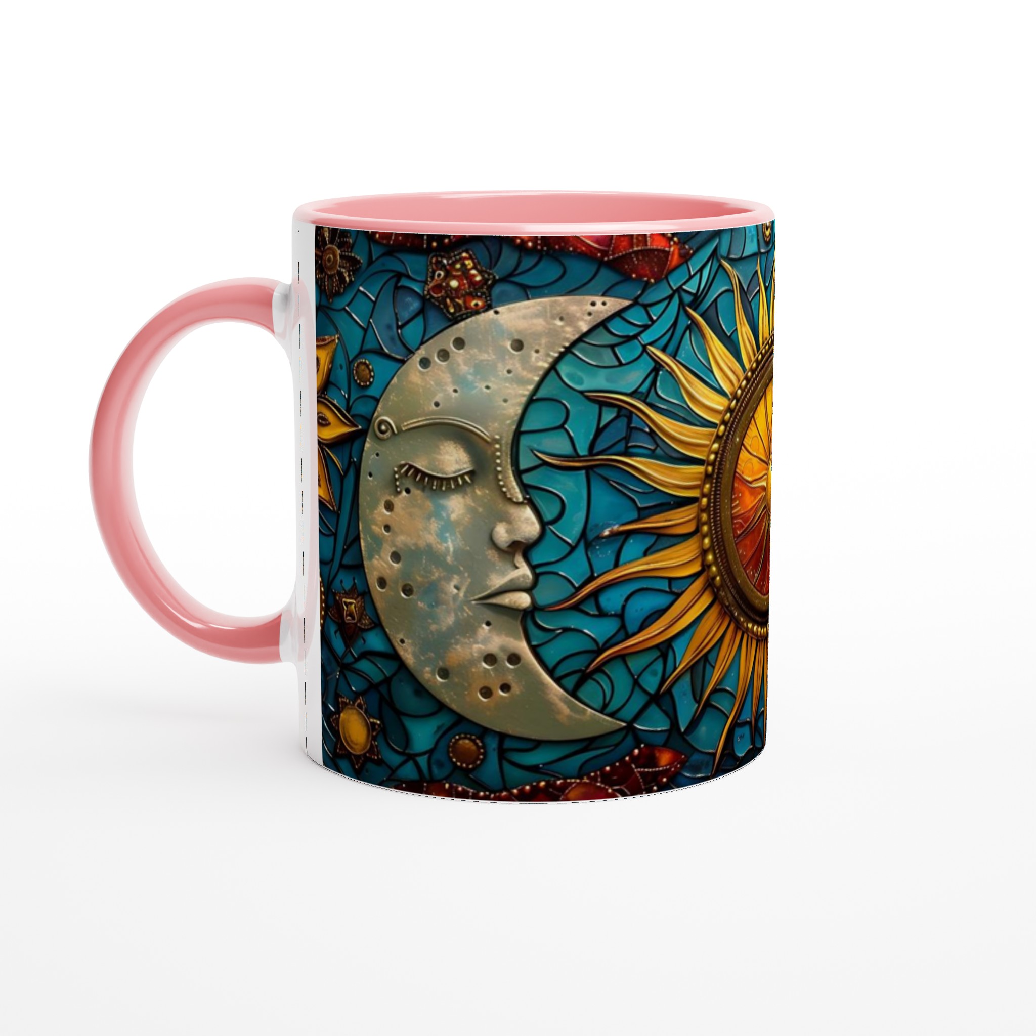 Celest Mugg: Sol & Måne i Stained Glass-stil – Välj din färg 6 c64f7ae8-9806-4c17-bd17-f14f26cad478