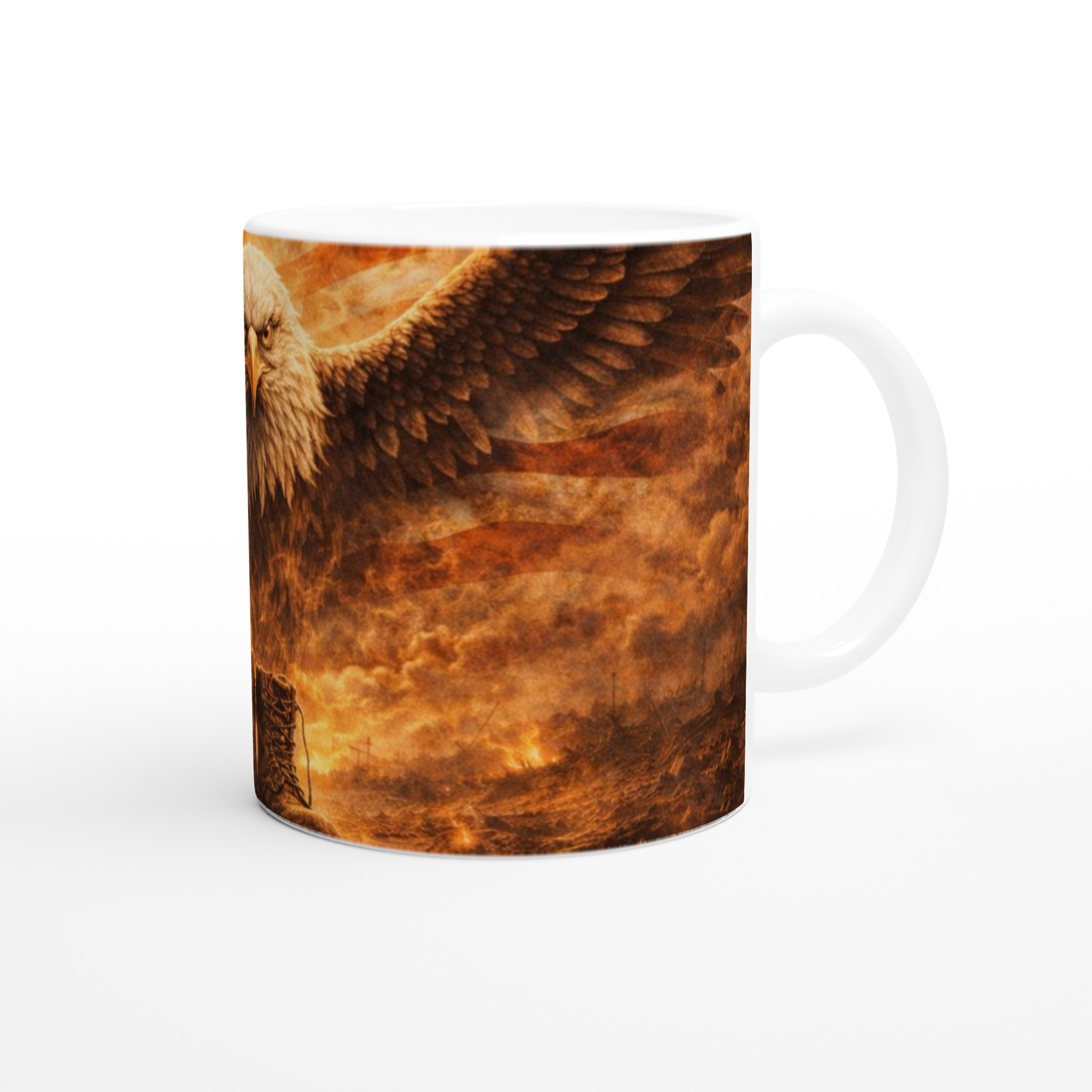 Vit 11oz keramisk mugg med majestätisk örn och patriotisk elddesign – välj bland färgstarka keramiska nyanser 9 c66c8597-6d3d-4e1d-a1e8-4c395727246d