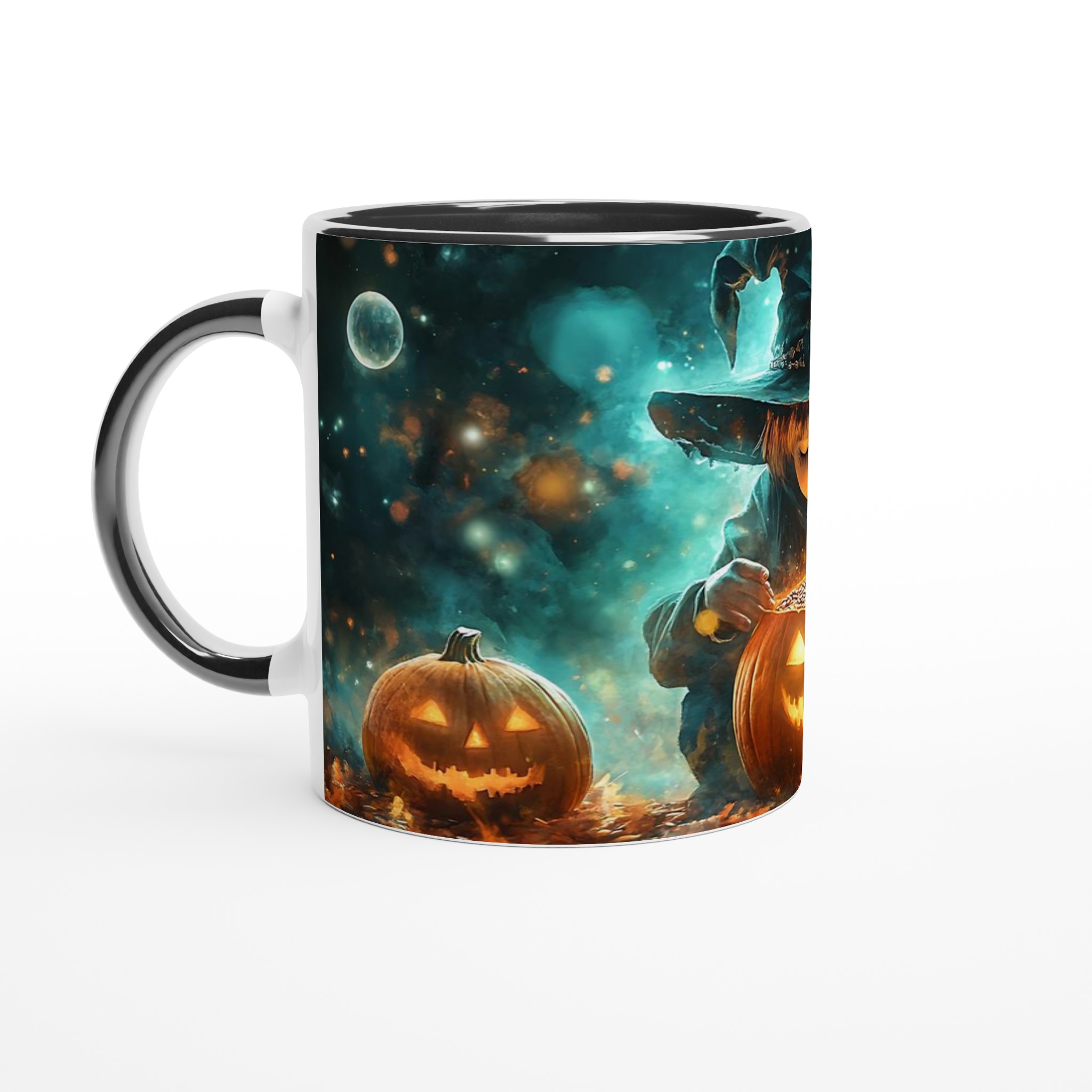 Förtrollad Halloween Mugg - Magisk Häxa med Pumpa, Välj bland 7 Mystiska Keramiska Färger! 4 c6817571-31b9-4020-a7f5-b84b9e203194