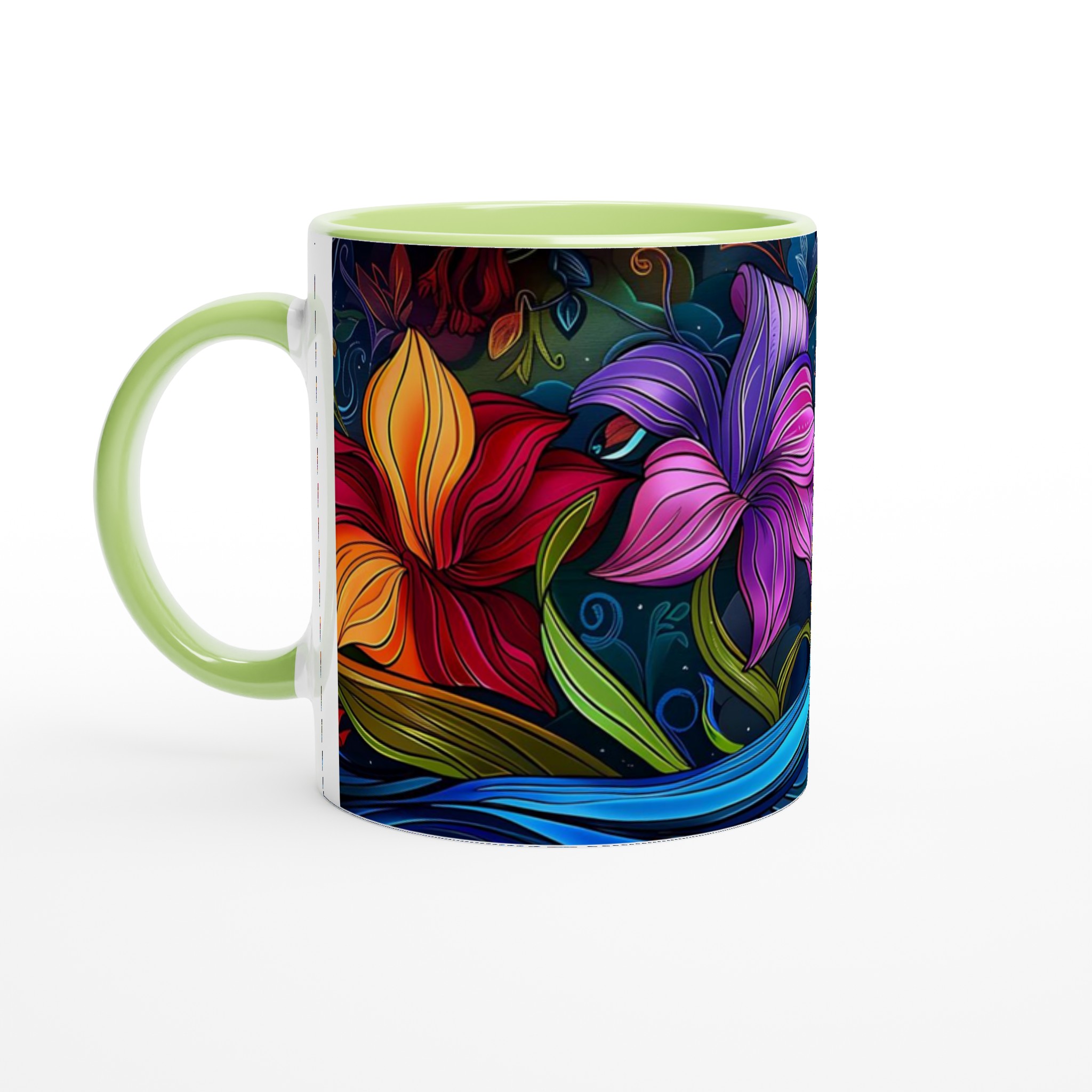 Abstrakt Blomsterprakt Keramikmugg – Din Kaffepaus i Färg! 7 c6ff48c5-a4de-4878-a44b-06ea3b73690a
