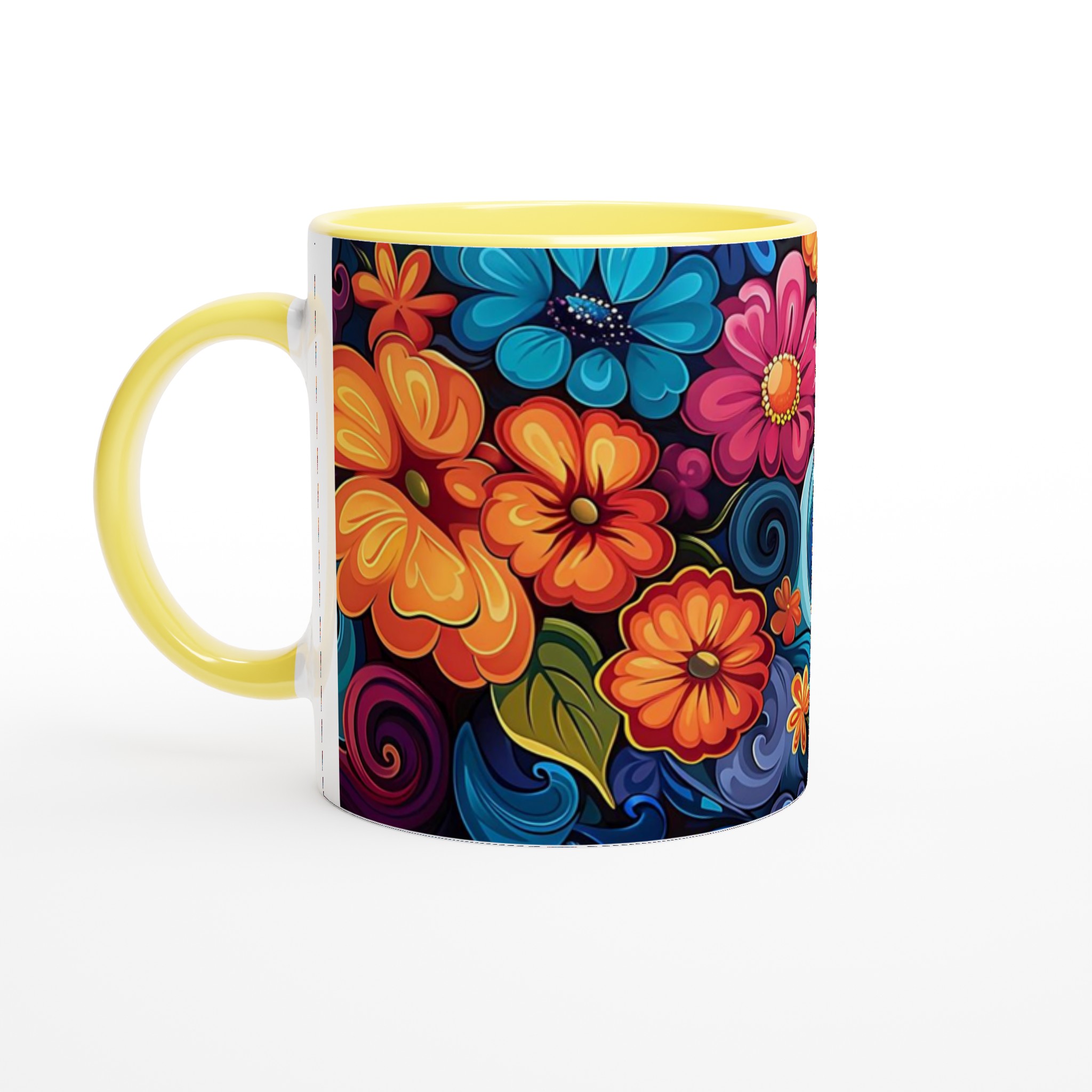 Färgsprakande Blomstermugg – 11oz Keramikmugg i Levande Nyanser för En Glädjefylld Start på Dagen 3 c739fcc8-9f1a-4031-a6d8-34c3ff3f6bb8