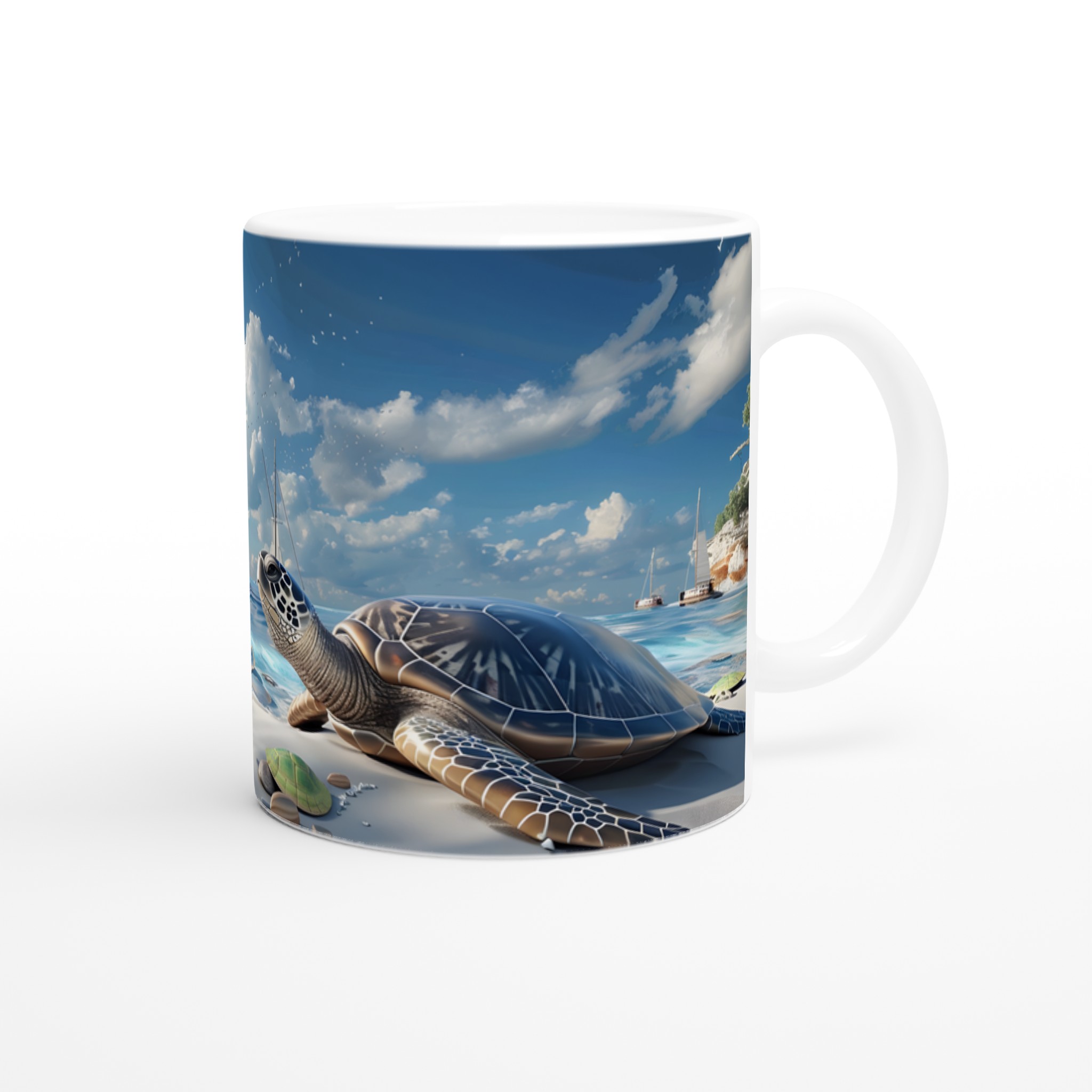 Tropisk Havssköldpadda Mugg – Levande Stranddesign i 11 oz Premium Keramik 9 c74934c2-f8fc-4e36-9fcc-b7c3736fd237