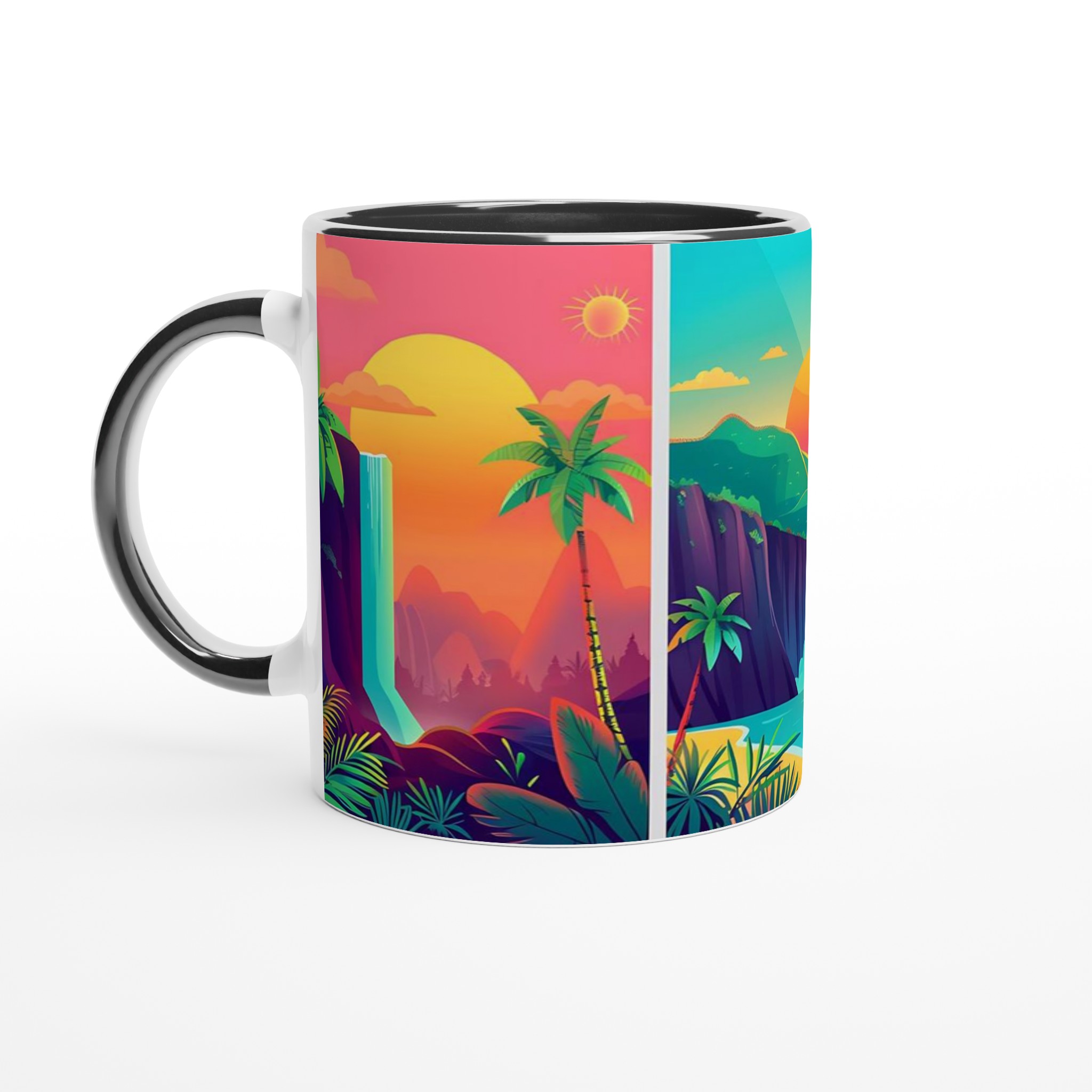 Tropisk Drömlandskap Mugg - Livfulla Vattenfall & Palmer i Valfri Färg, 11 oz 4 c74e3ddc-ec3c-4707-8b28-94bdd80f024c