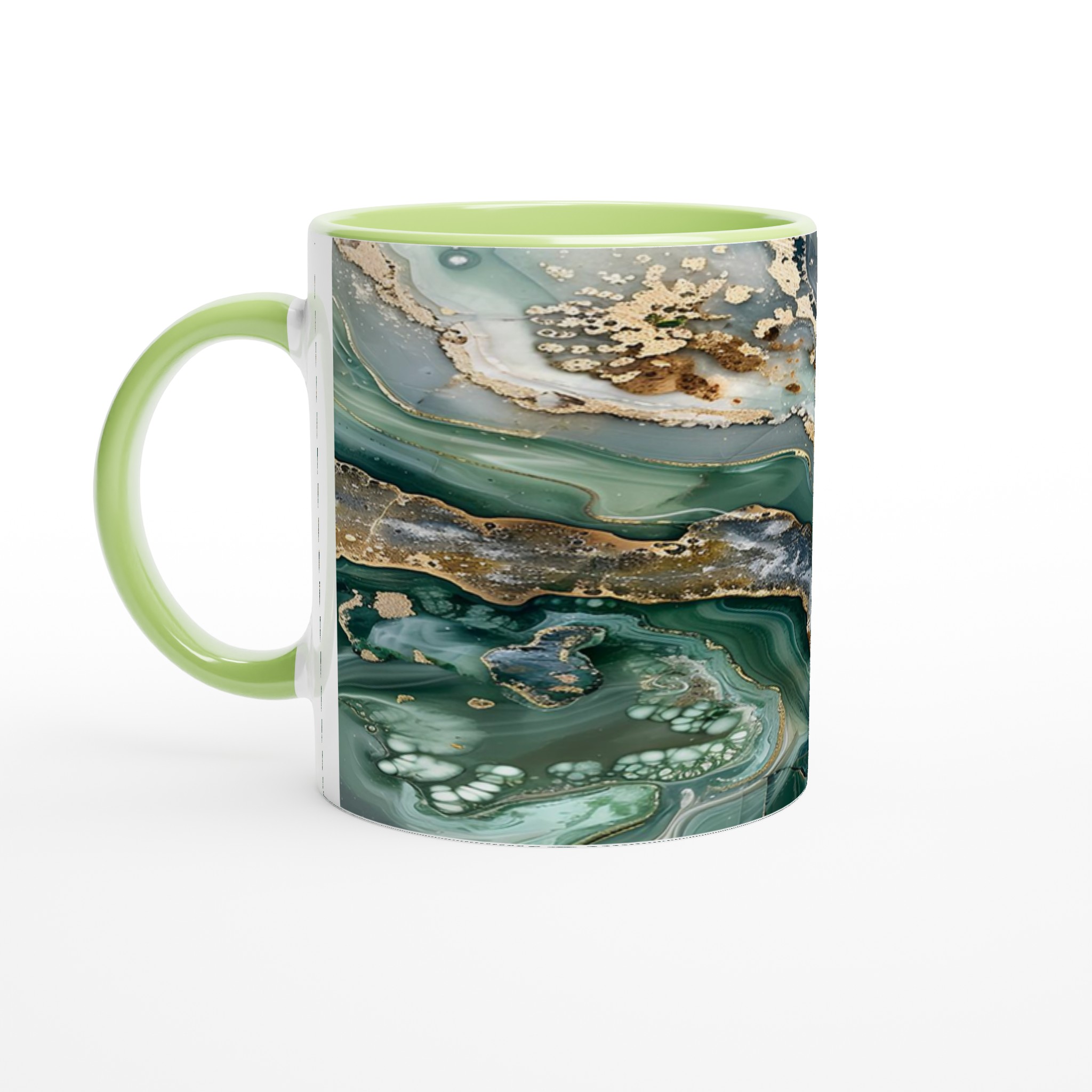 Abstrakt Smyckad Keramikmugg 11oz – Marmor- och Guldskimrande Design i Olika Färger 7 c763546c-fbe8-4853-b996-15d36ab4899e