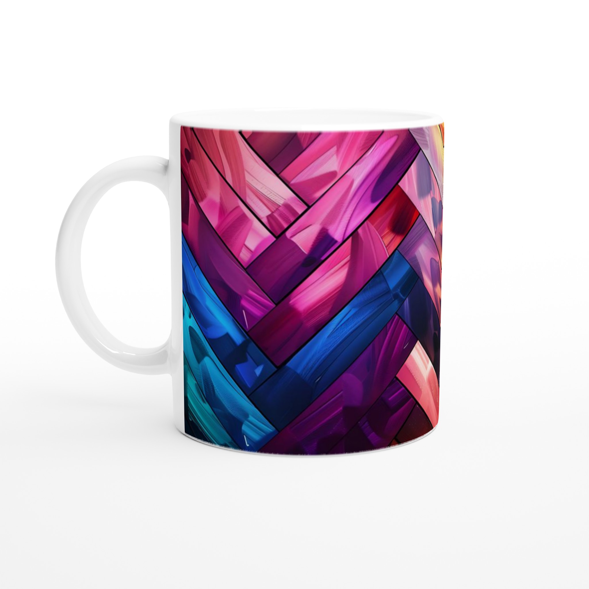 Abstrakt Mosaik Keramikmugg - 11oz Vibrant Konstnärlig Design i Flera Färger 1 c76c0245-be06-49ae-b7c7-dd00dc47d1bb