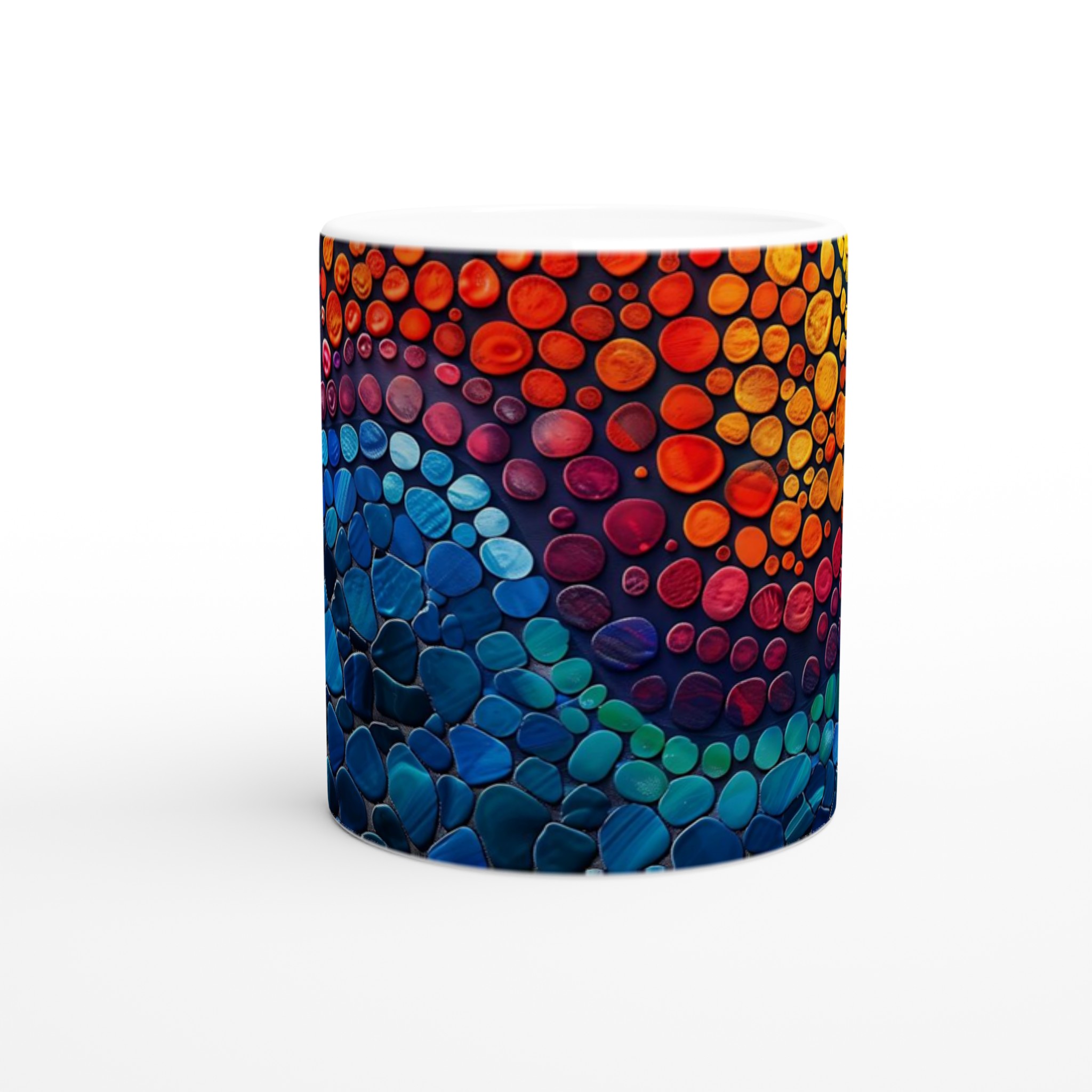 Abstrakt Färgglad Stenkust Mugg - Keramisk 11oz Kaffemugg i ditt val av 7 Livfulla Färger 8 c7747b9f-8870-4506-a136-926ed12b297b