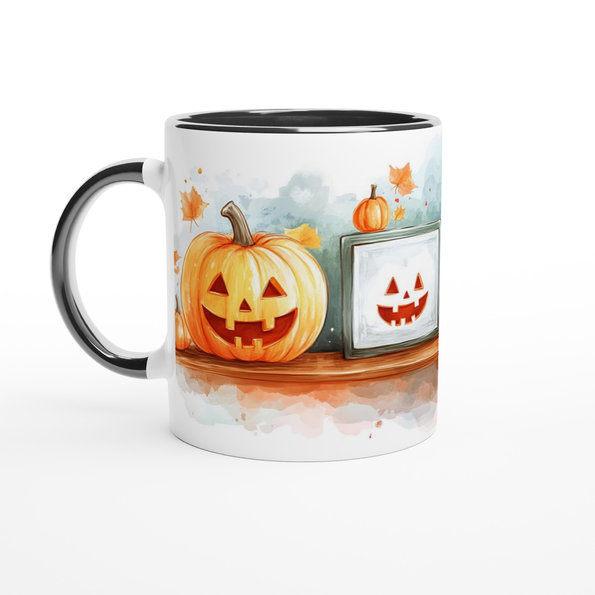 Glad pumpa 11oz keramikmugg – Perfekt för Halloween och mysiga höstdagar, välj din färg! 4 c7e324b1-34ff-47b1-a9cc-c99c8576bbc5
