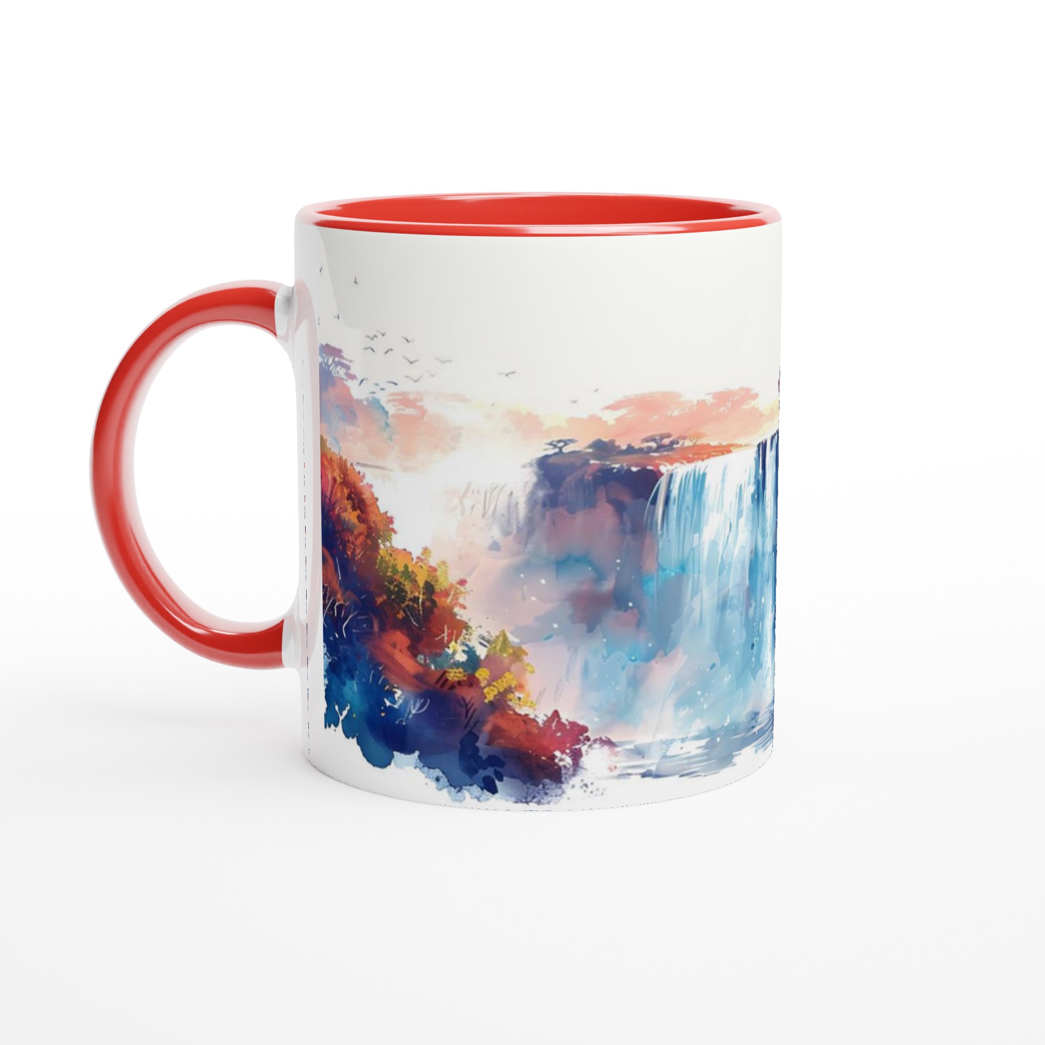 Akvarell Vattenfall Keramikmugg - 11oz konstnärlig mugg i ditt färgval 5 c83e238d-0604-416a-acae-cd802b8e4462