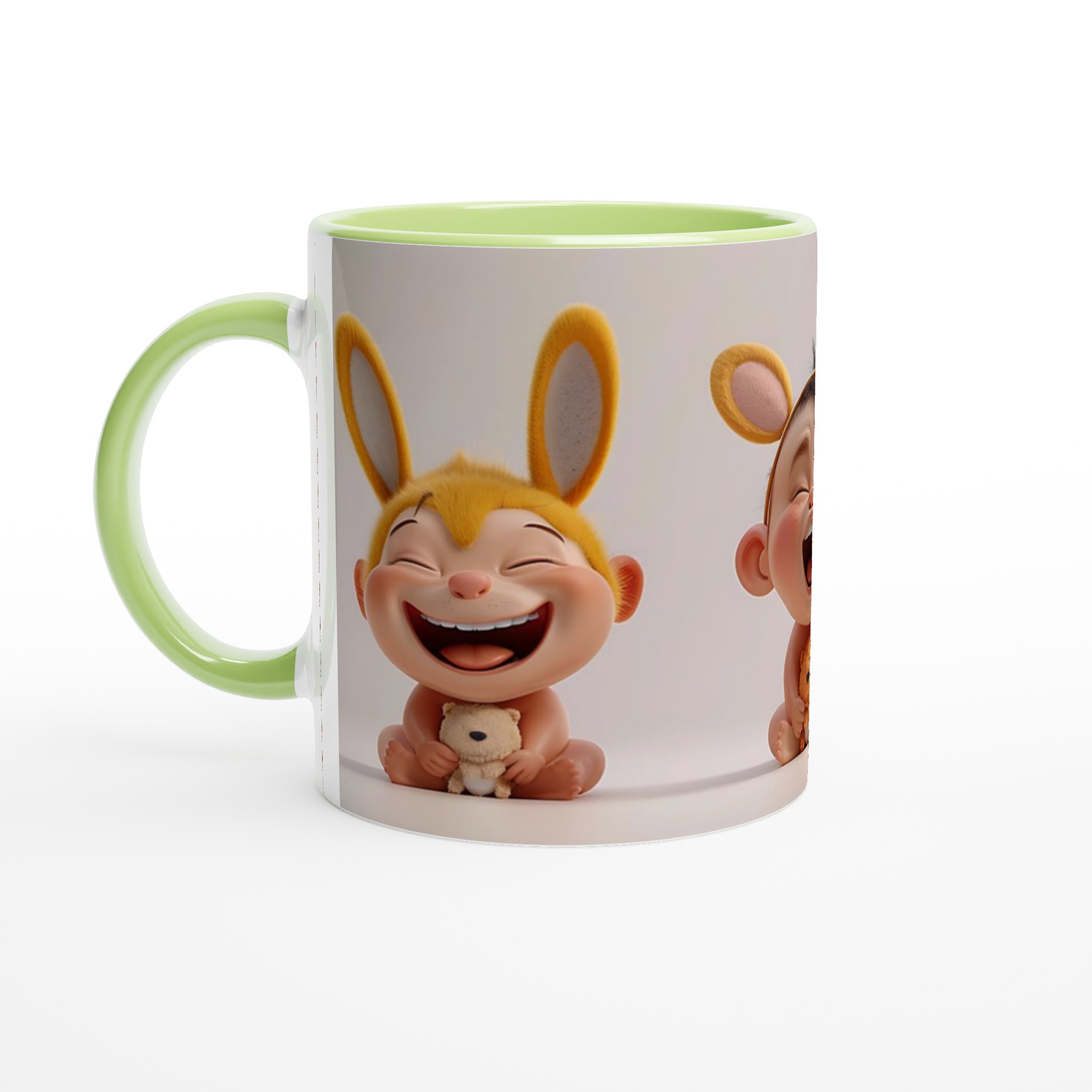 Skrattande Baby Bunny Mugg – Charmig Keramikmugg för Glädjefyllda Stunder, Finns i Sju Lekfulla Färger 7 c8b10098-d885-4070-9b40-fa926a76e4e3
