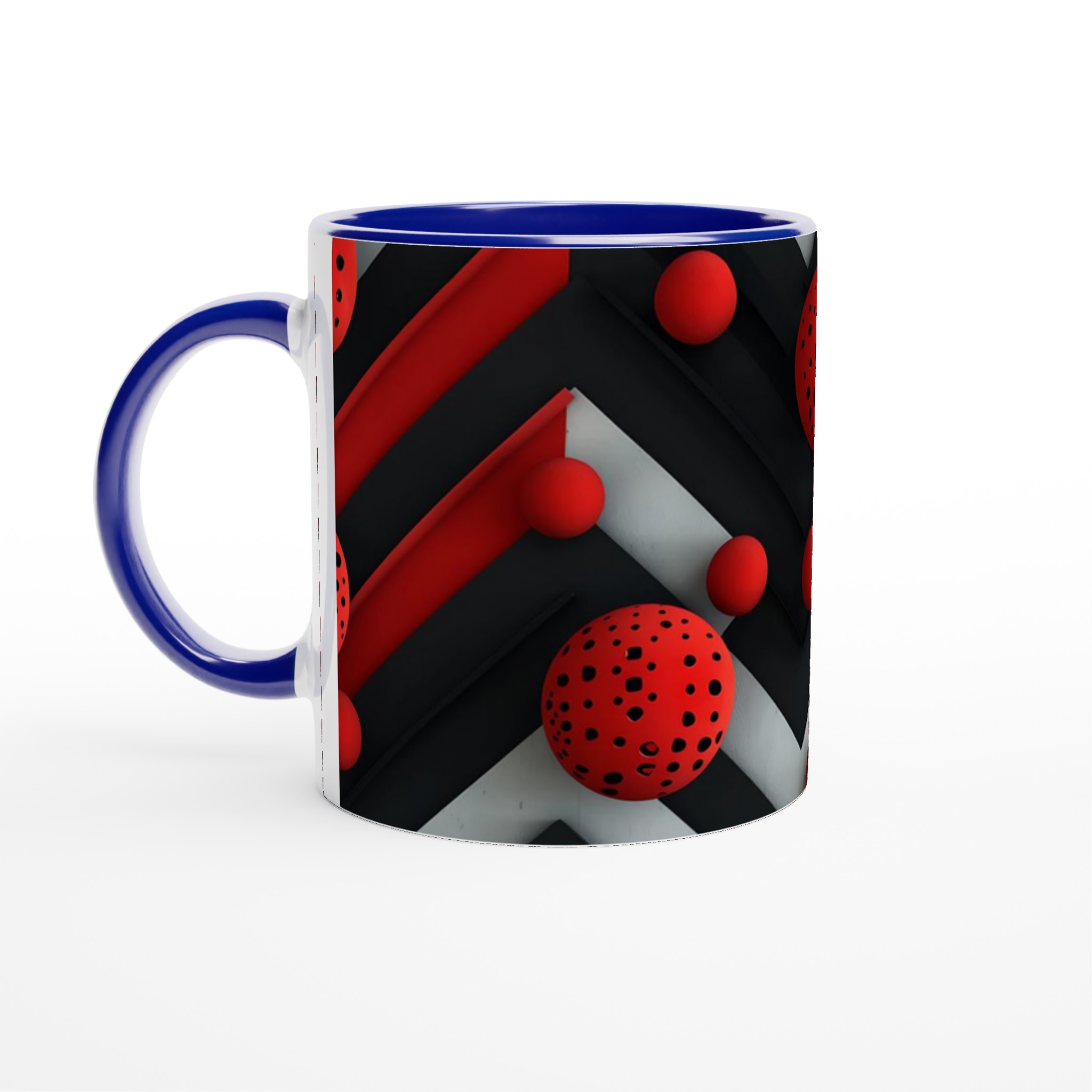 Abstrakt Geometrisk 11oz Keramikmugg – Dynamisk Design i Svart, Vitt & Rött 2 c8d62e30-d3fa-4e03-8afb-8da9856e6967