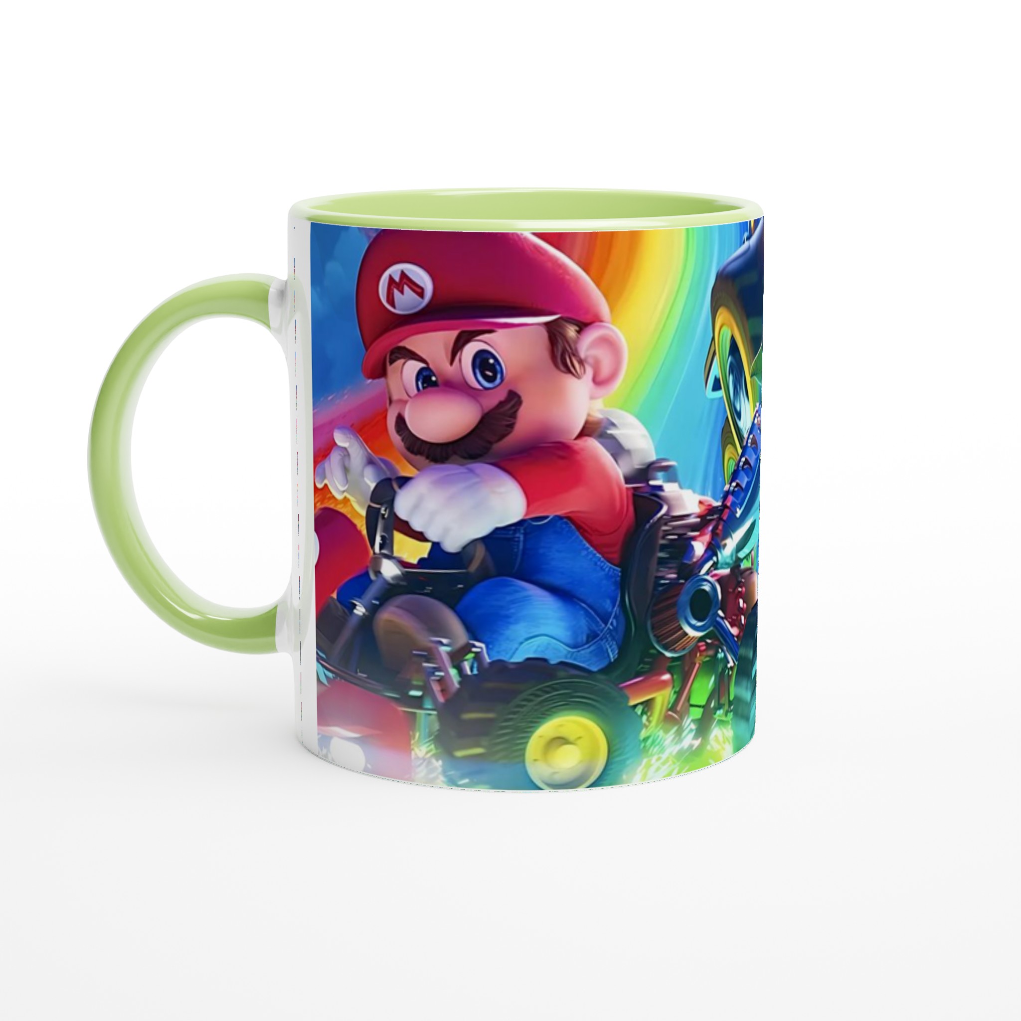 Vit 11oz keramisk mugg med inspirerande spelmotiv i regnbågens färger 7 c900bec3-c908-432c-ab14-cf9e3efea172