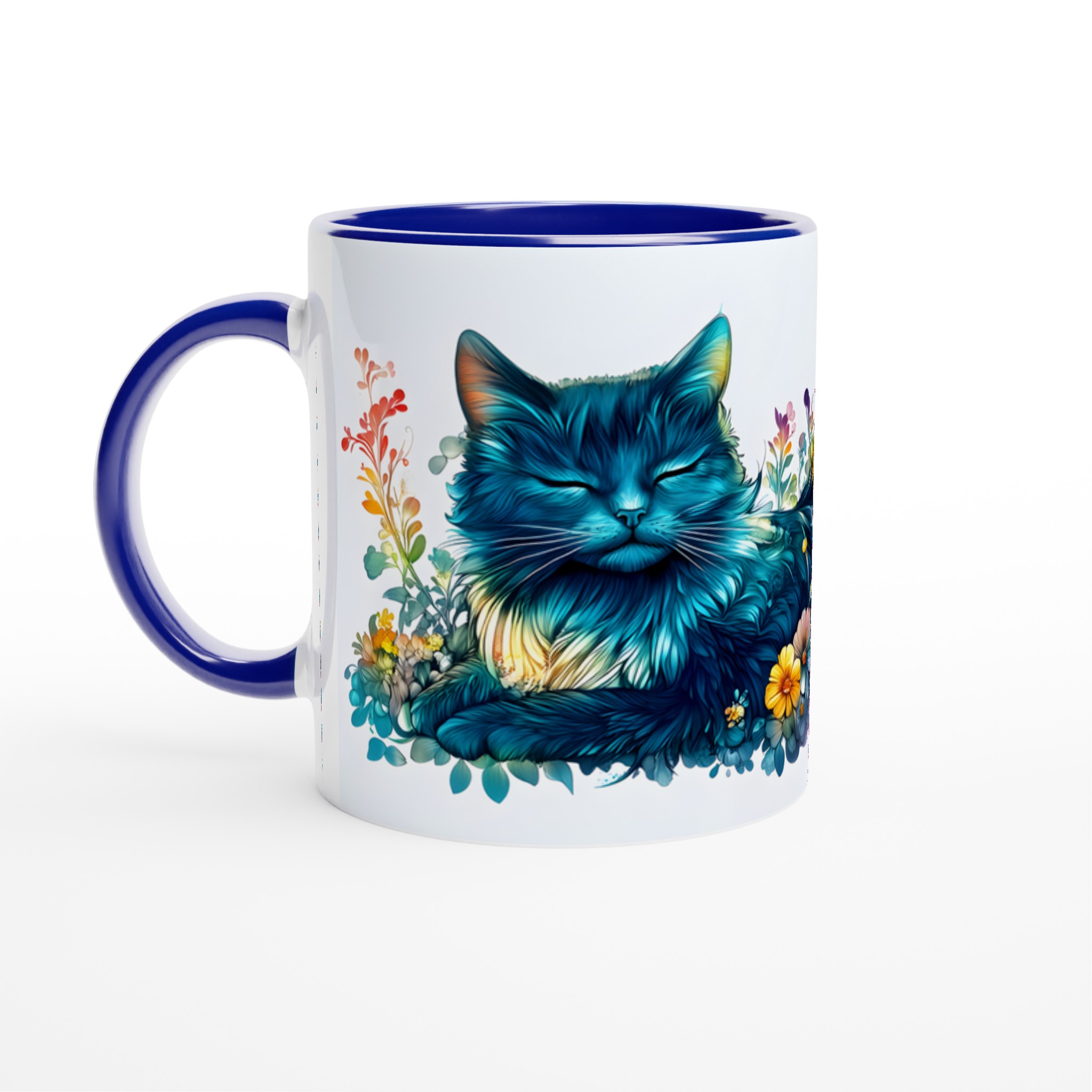 Magisk Katt & Blommande Trädgård 11oz Keramisk Mugg – Färgglad Konst för Din Fikastund 2 c90656eb-1e6a-4a36-b940-dcf8d473ba08
