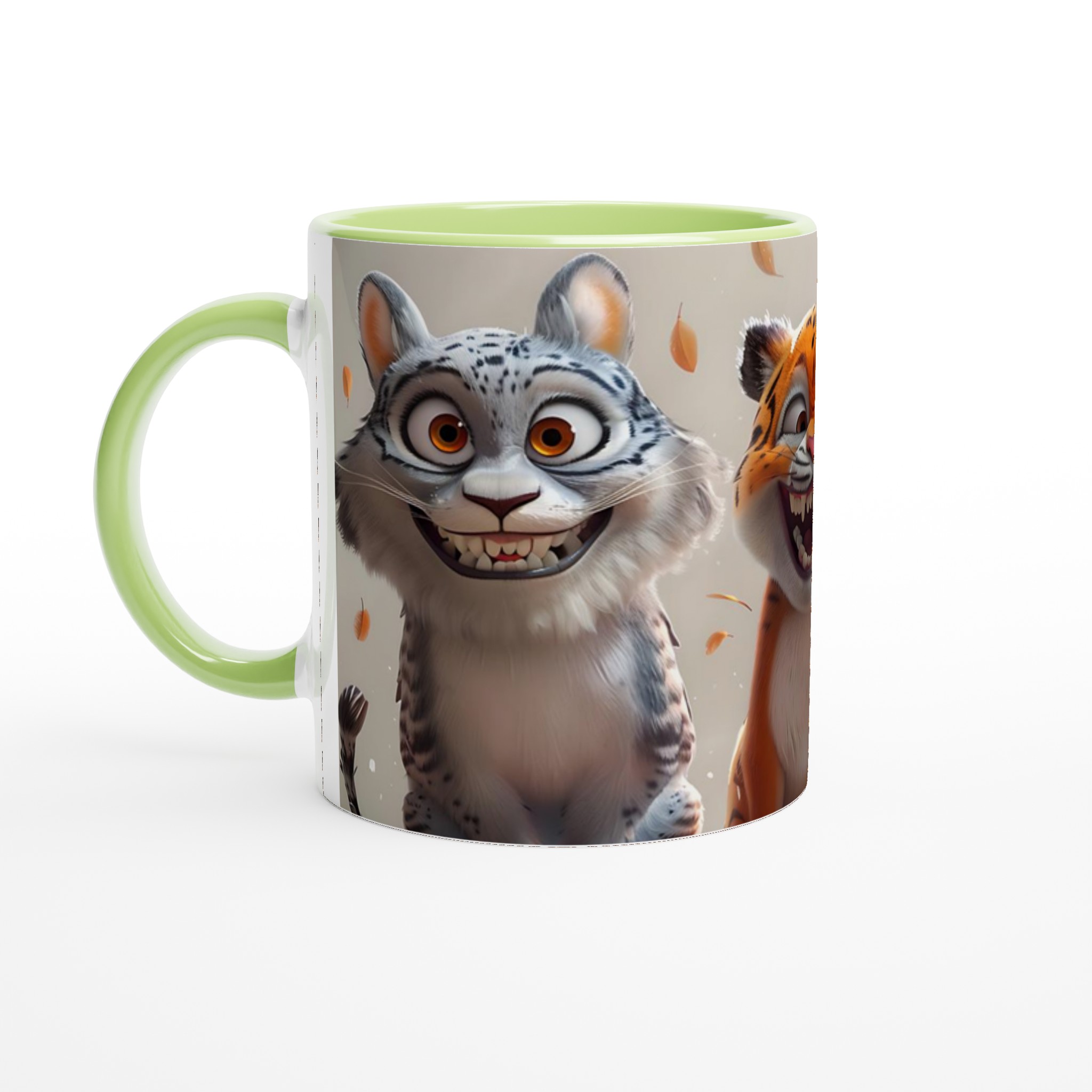 Humorfylld djungelkompis 11oz keramikmugg – Glada rovdjur i livliga färger 7 c910ea49-2b5c-4719-8a07-dbc3c39da2ed