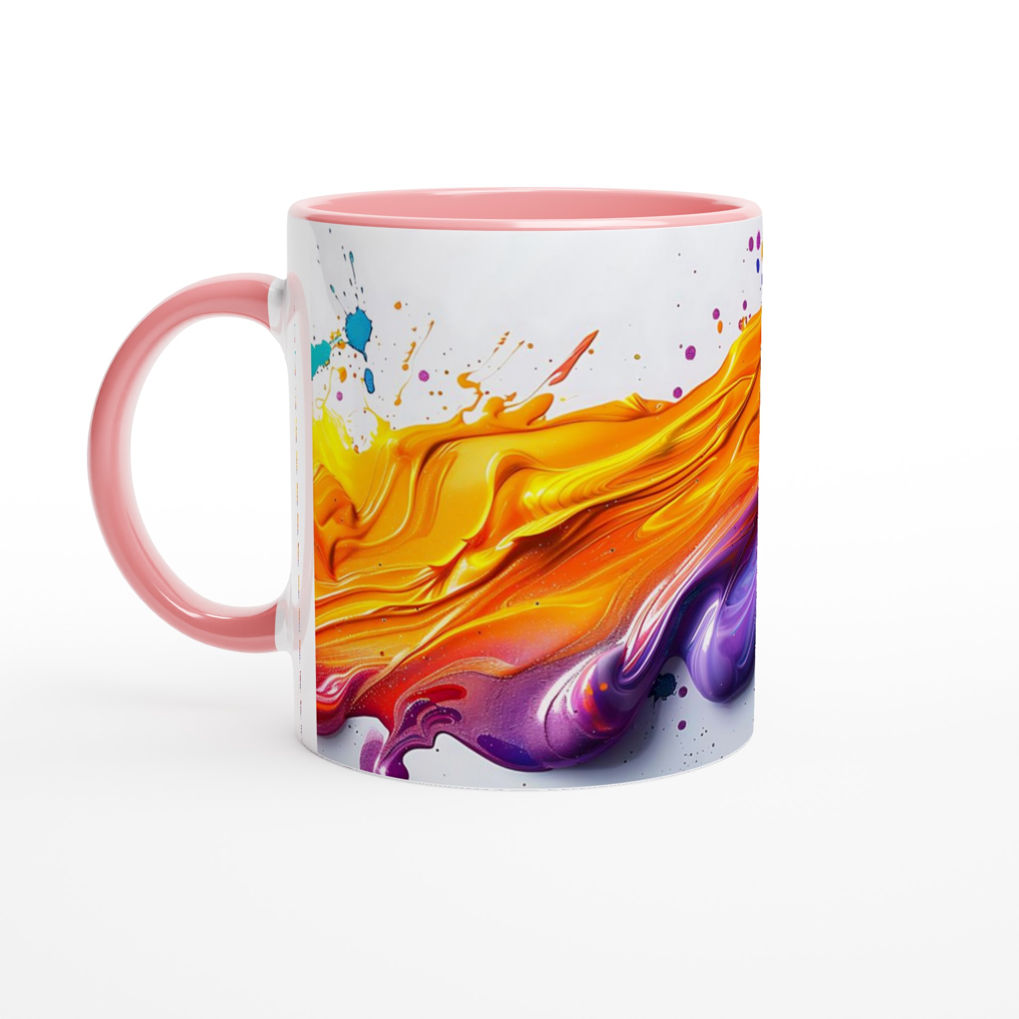 Konstnärlig Färgexplosion 11oz Keramisk Mugg – Välj bland 7 Livfulla Färger för din Personliga Stil! 6 c9461b48-86a4-4628-91f2-fe790aa132f0