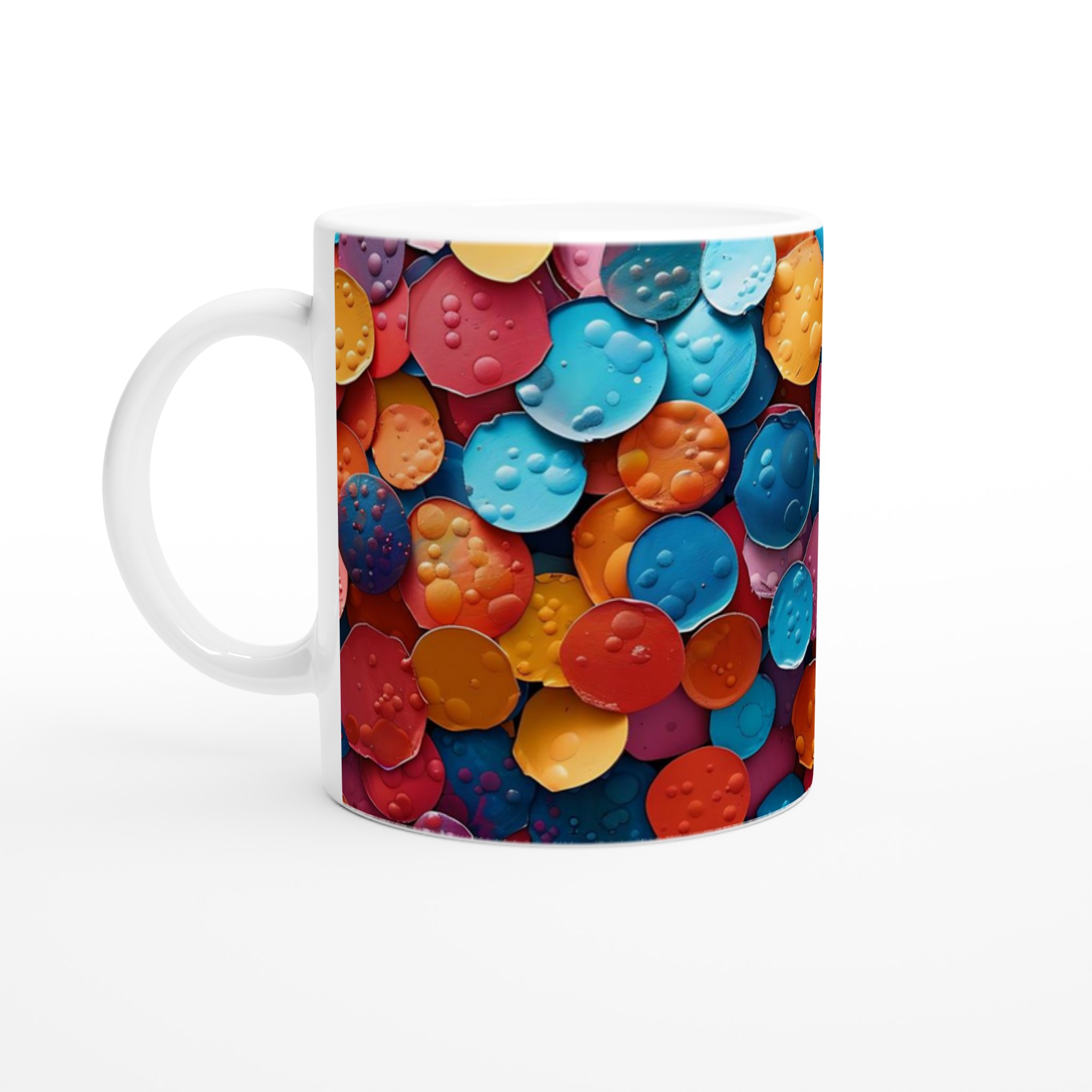 Abstrakt Färgglad Bubbla 11oz Keramisk Mugg – Välj bland 7 Livfulla Kulörer 1 c94e1083-6730-4f35-8674-06769f541cb2