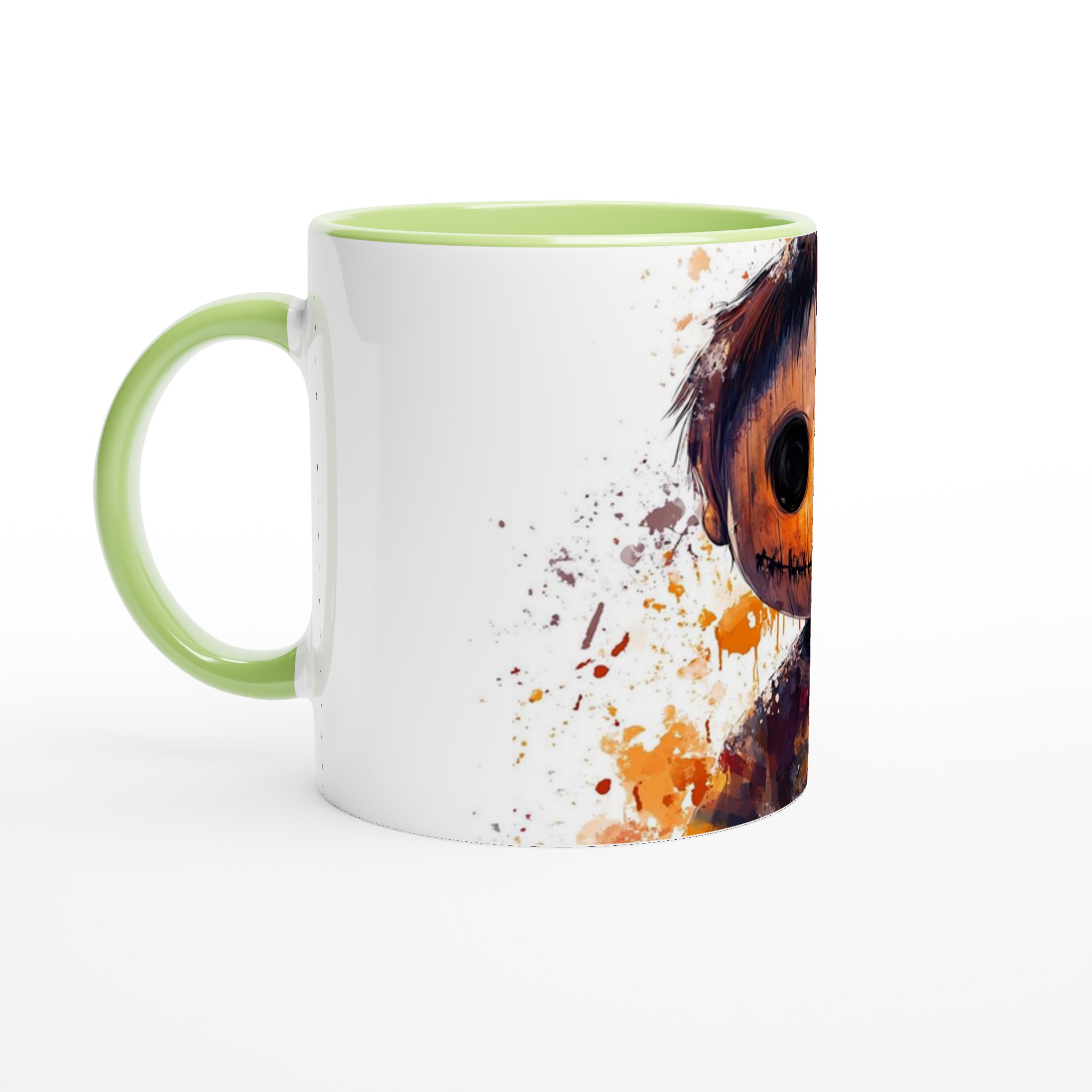 Unik Halloween Docka Mugg - Keramisk 11oz Kaffekopp med Mörk & Konstnärlig Design 7 c954652d-da72-4947-91a0-59b03c6e2b50