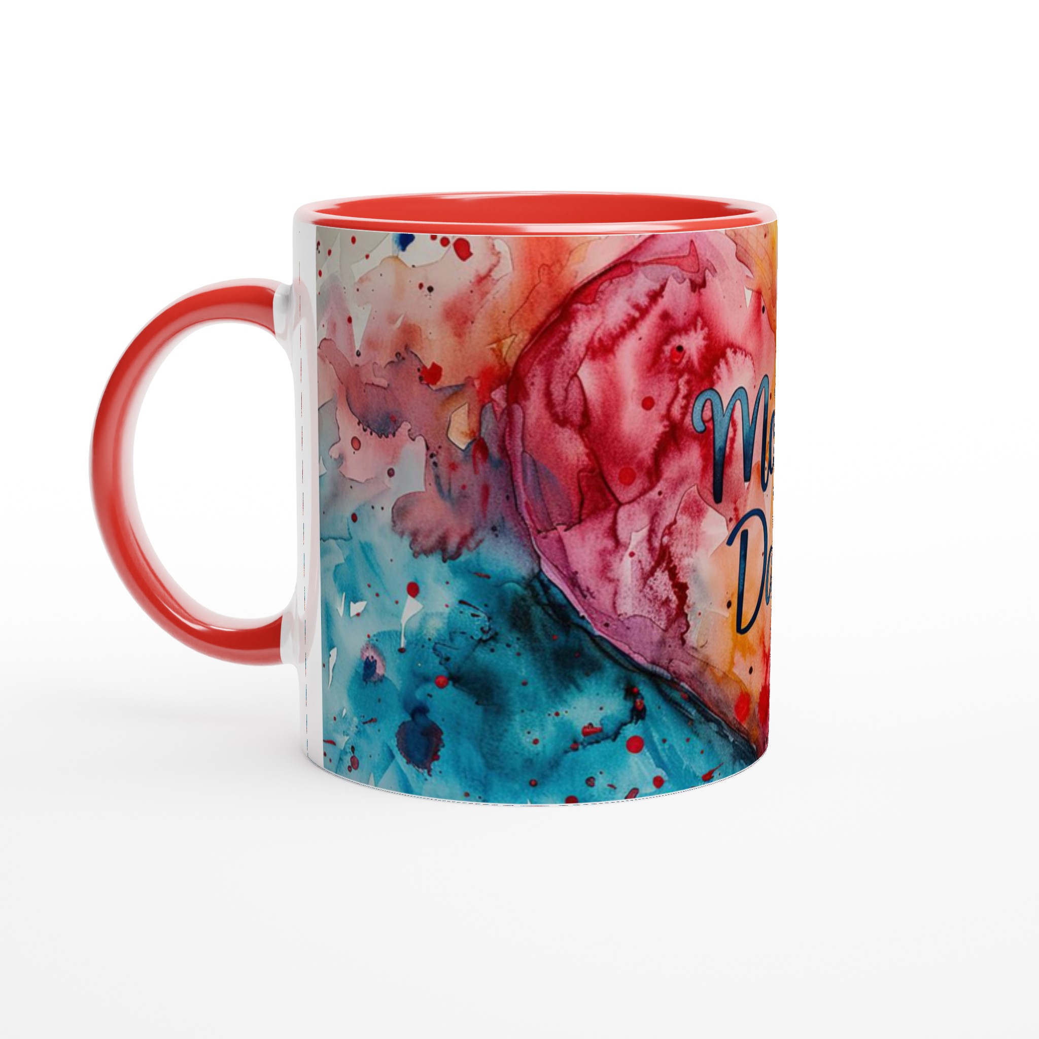 Mother's Day 11oz Ceramic Mug – Bright Watercolor Heart Design in Your Choice of Seven Colors 5 c99795a5-ebb7-4b84-8e98-0734df28b9c5