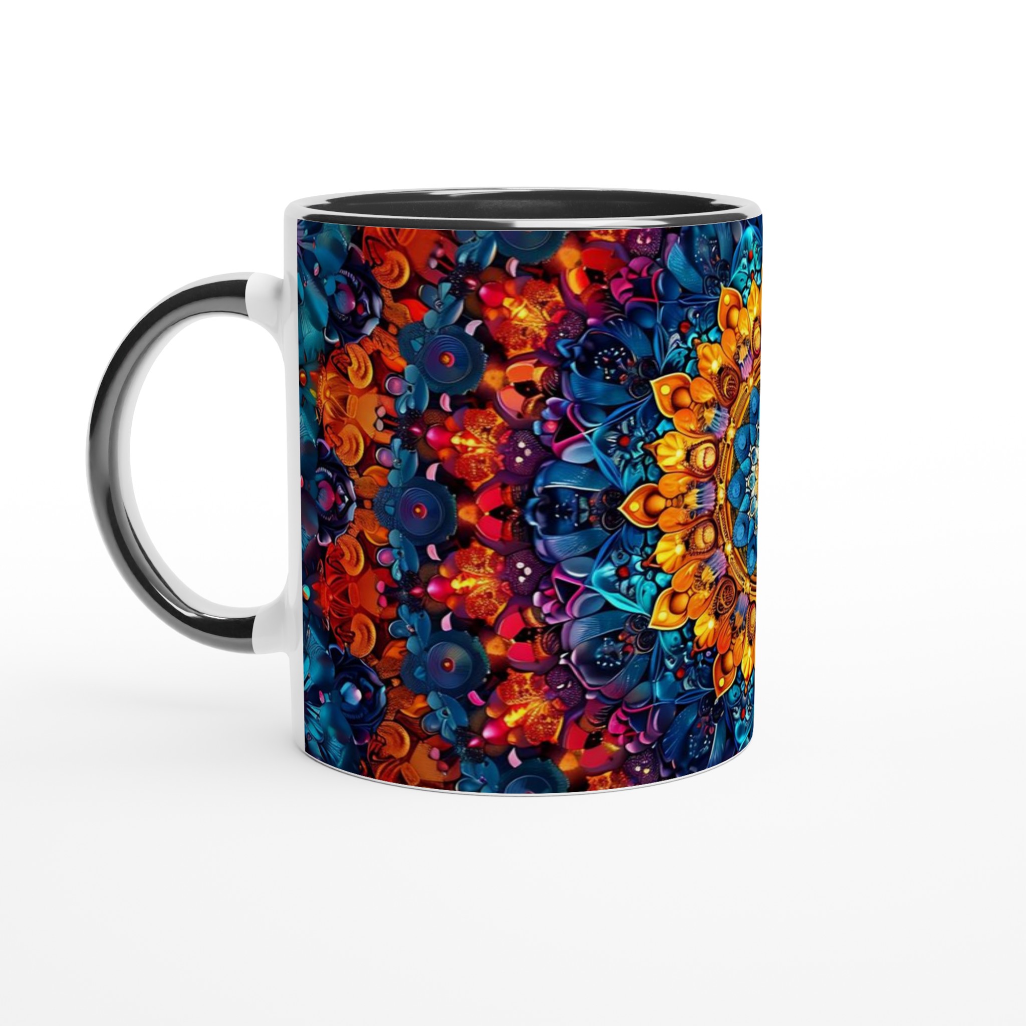 Mångfärgad Mandala Keramikmugg - 11oz, Levande Konst för Dina Kaffestunder 4 c9b15d4a-8464-4cc5-83c5-198cd834fc9f