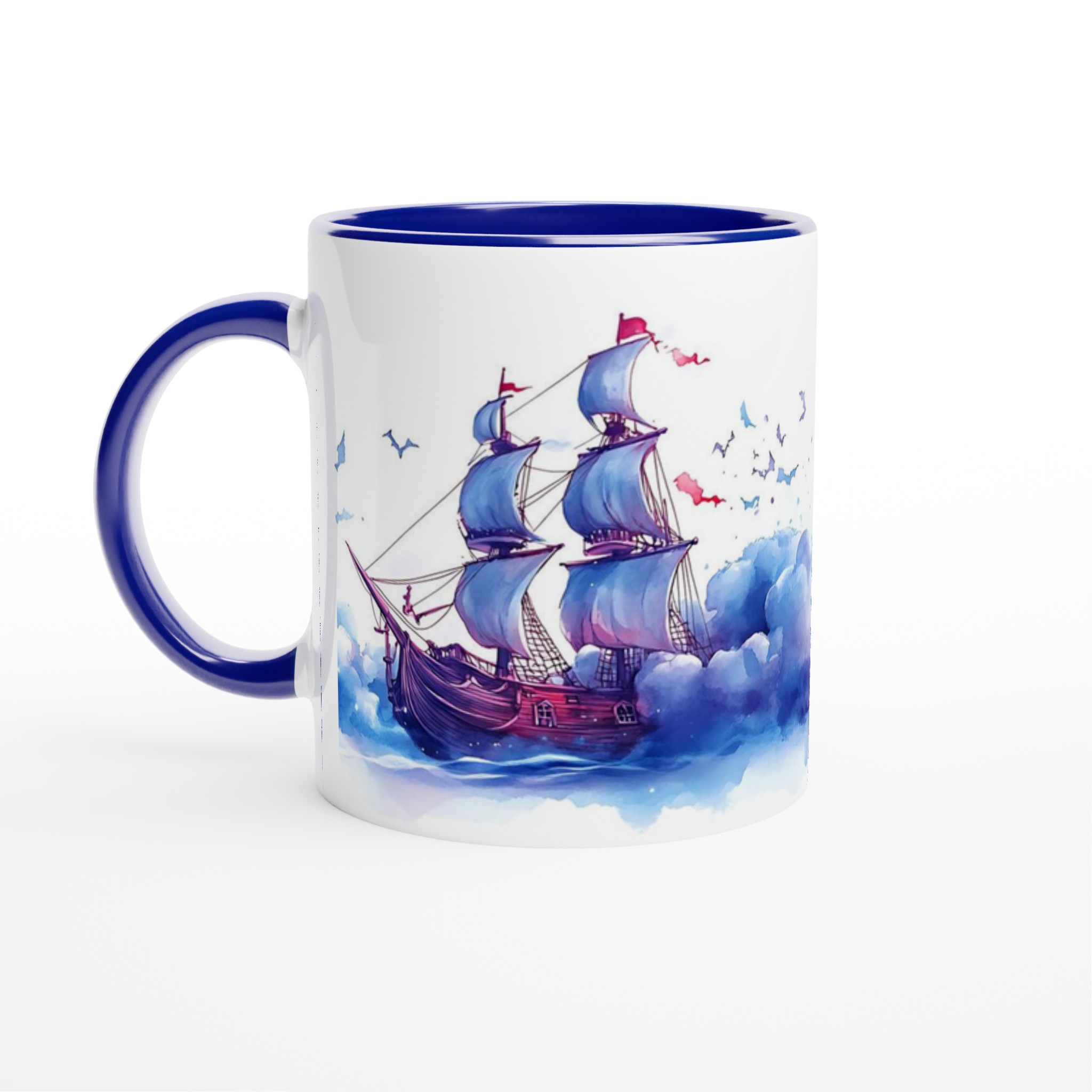 Magisk Akvarell Mugg – Segelfartyg Bland Färgstarka Moln, 11oz Keramikmugg i Valfri Färg 2 c9b33bd4-fb65-4a5e-8168-04125aa36893