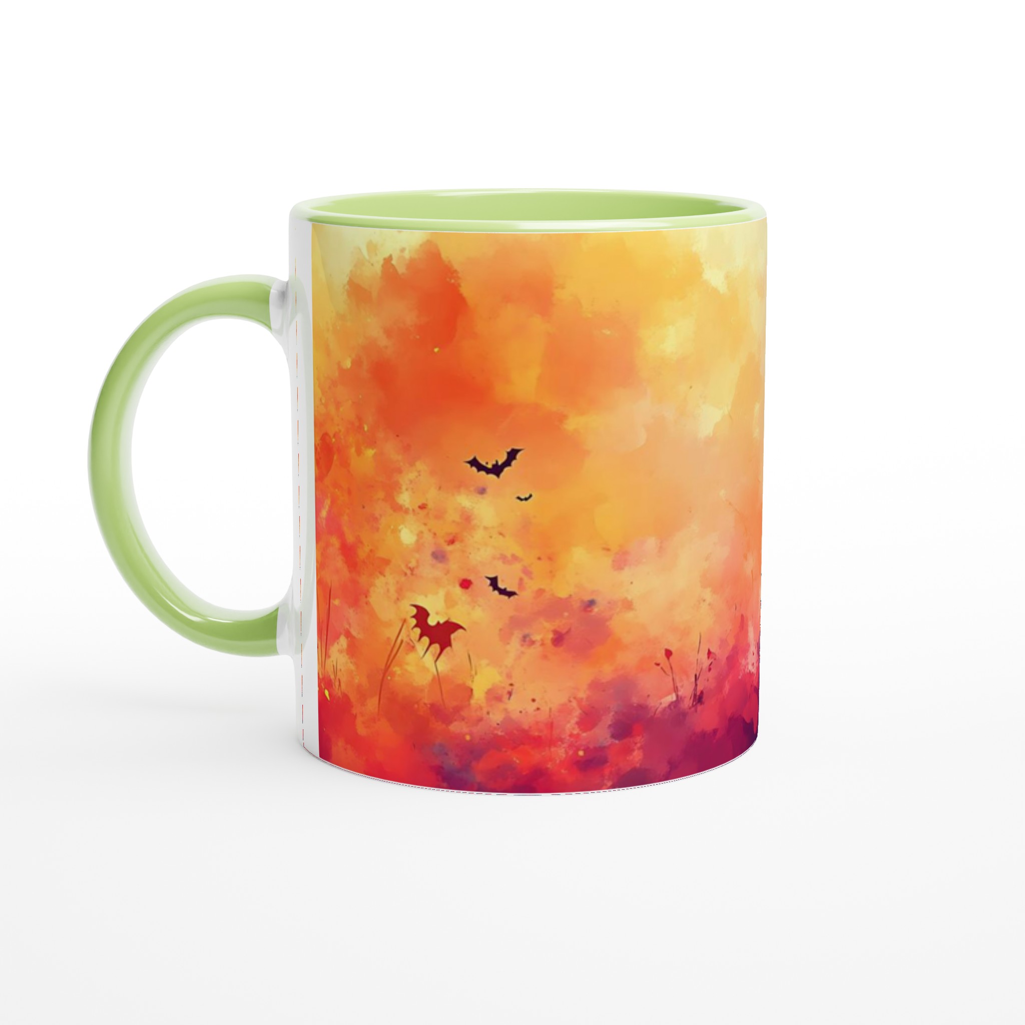 Magisk Halloween Mugg – Lekfull Design i Akvarell | 11oz Keramisk Kaffemugg 7 c9c33133-008d-4def-96cb-8f7337a02887