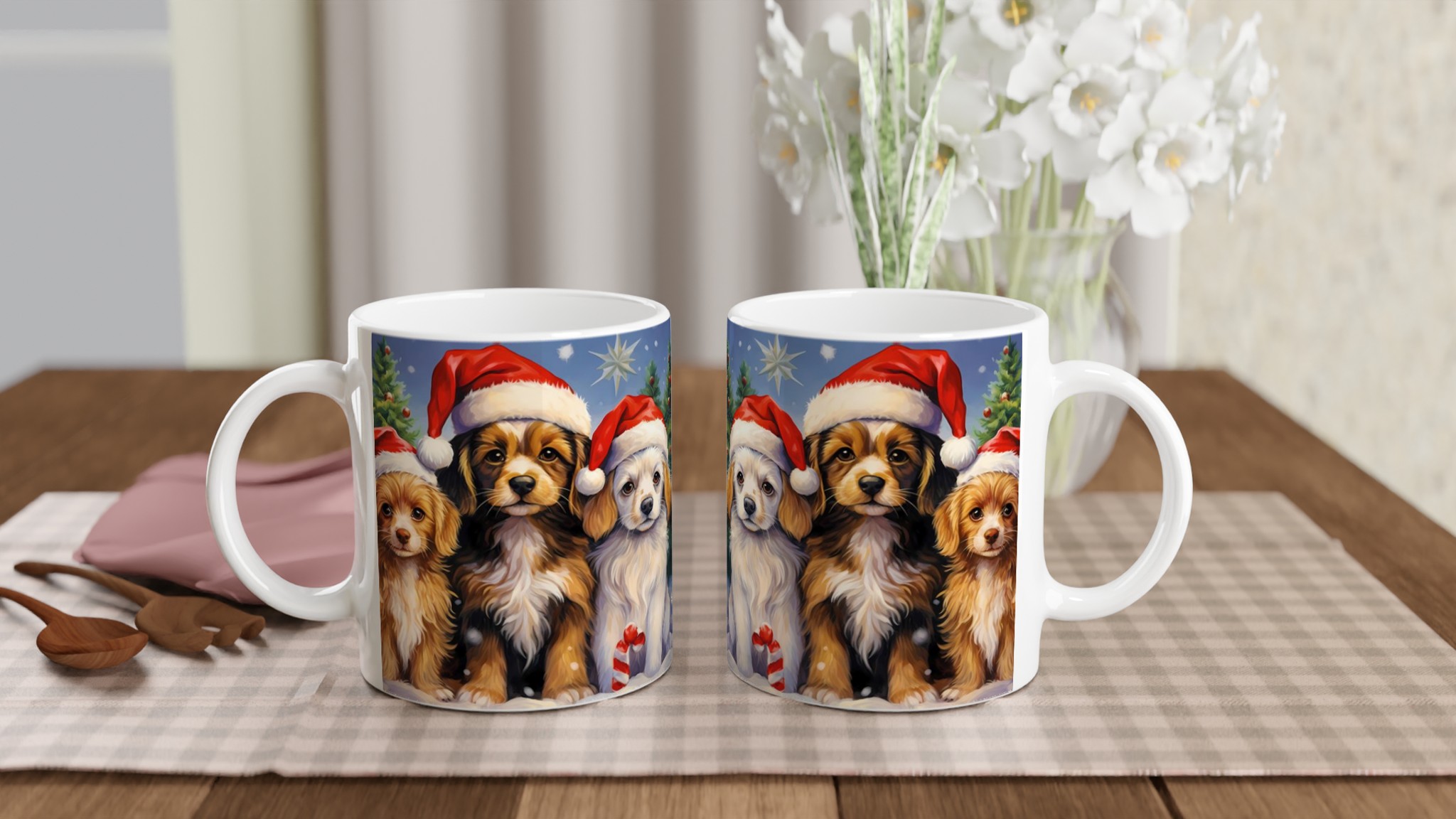 Julvalpar Mugg – 11oz Keramikmugg med bedårande julmotiv i sju färger 10 c9e8baeb-7185-4dd3-9077-1215720716c5