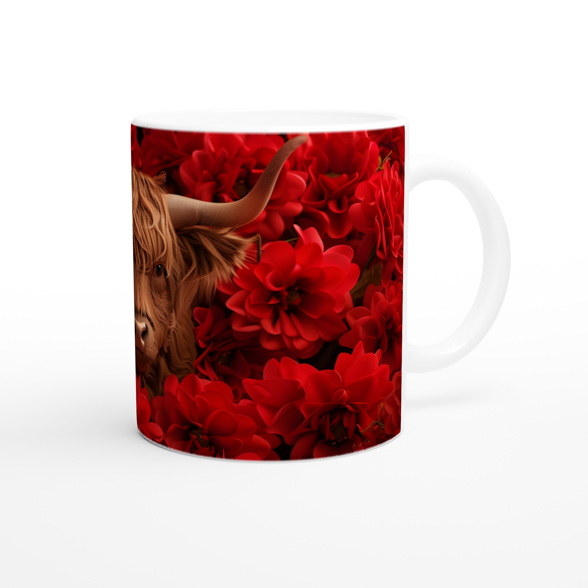 Red Blossom Highland Bull Keramikmugg – Rustik Charm i 7 Färger 9 c9ea91cd-5eb4-4574-9a3b-c5ddae07bbfb