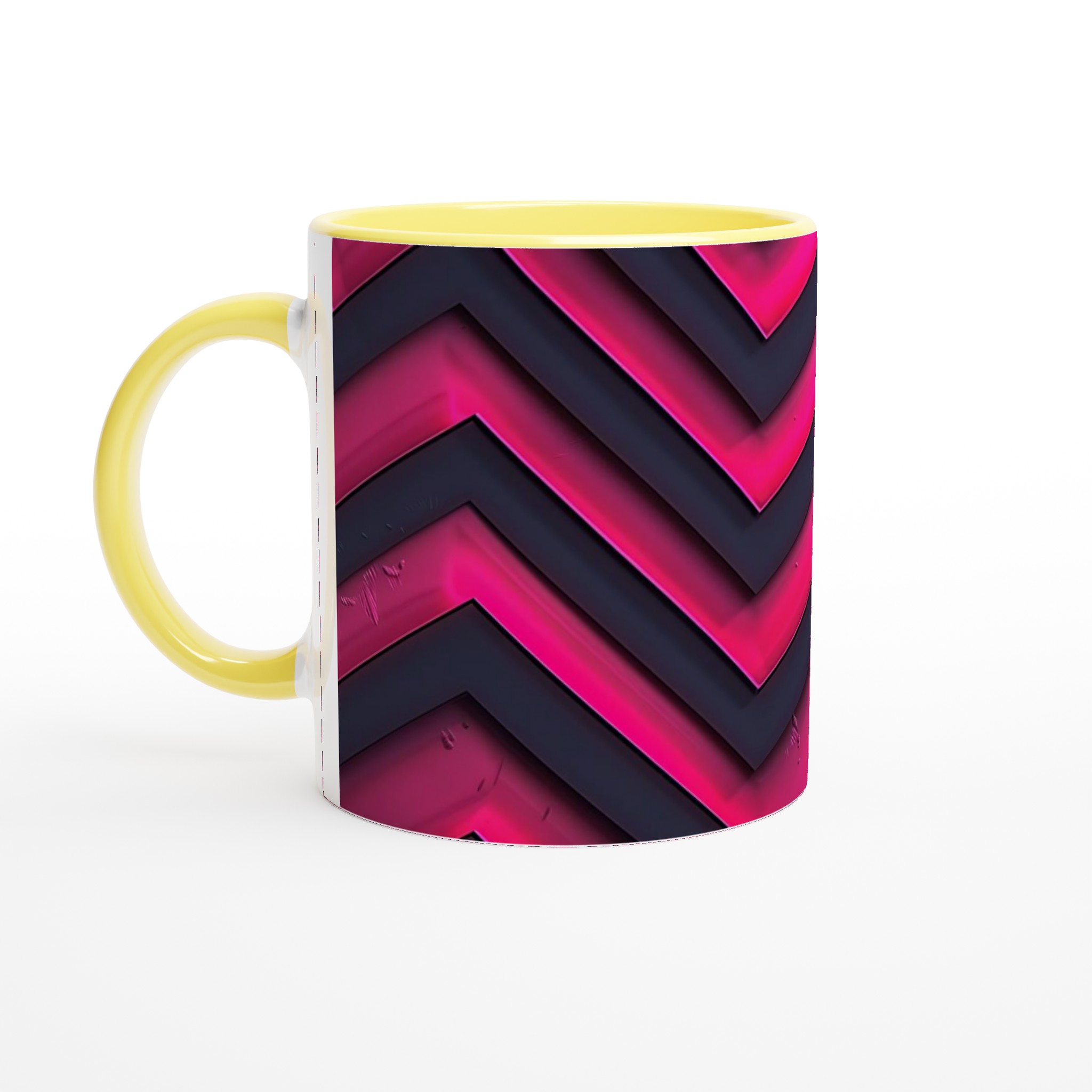 Neon Vågmönster Keramikmugg - 11oz, Levande Färgval 3 ca12c7d0-8650-47c4-970e-926161ab4419