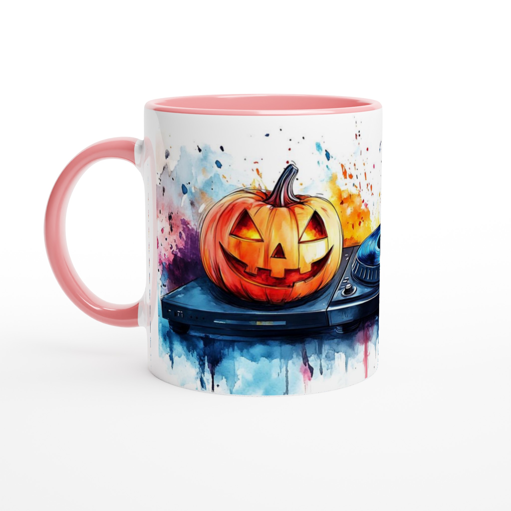 Spooky Beats: Halloween DJ Pumpkins 11oz Keramisk Mugg – Välj bland 7 Färgstarka Nyanser 6 ca2a9b24-243c-421f-b33a-09e76fa0ac93